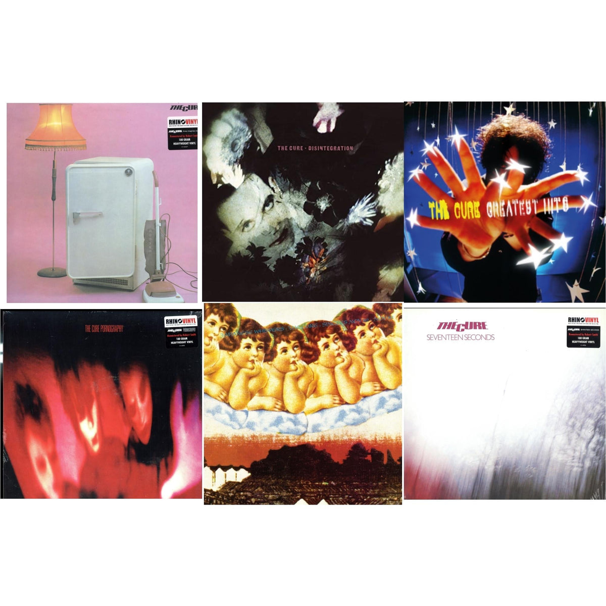 Three Imaginary Boys (180G) & Seventeen Seconds (180G) & Pornography (180G) & Disintegration & Greatest Hits & Japanese Whispers: The Cure Singles Nov 82:Nov 83 (Clear LP Vinyl/Transclear Sleeve W/ Inner Bag)