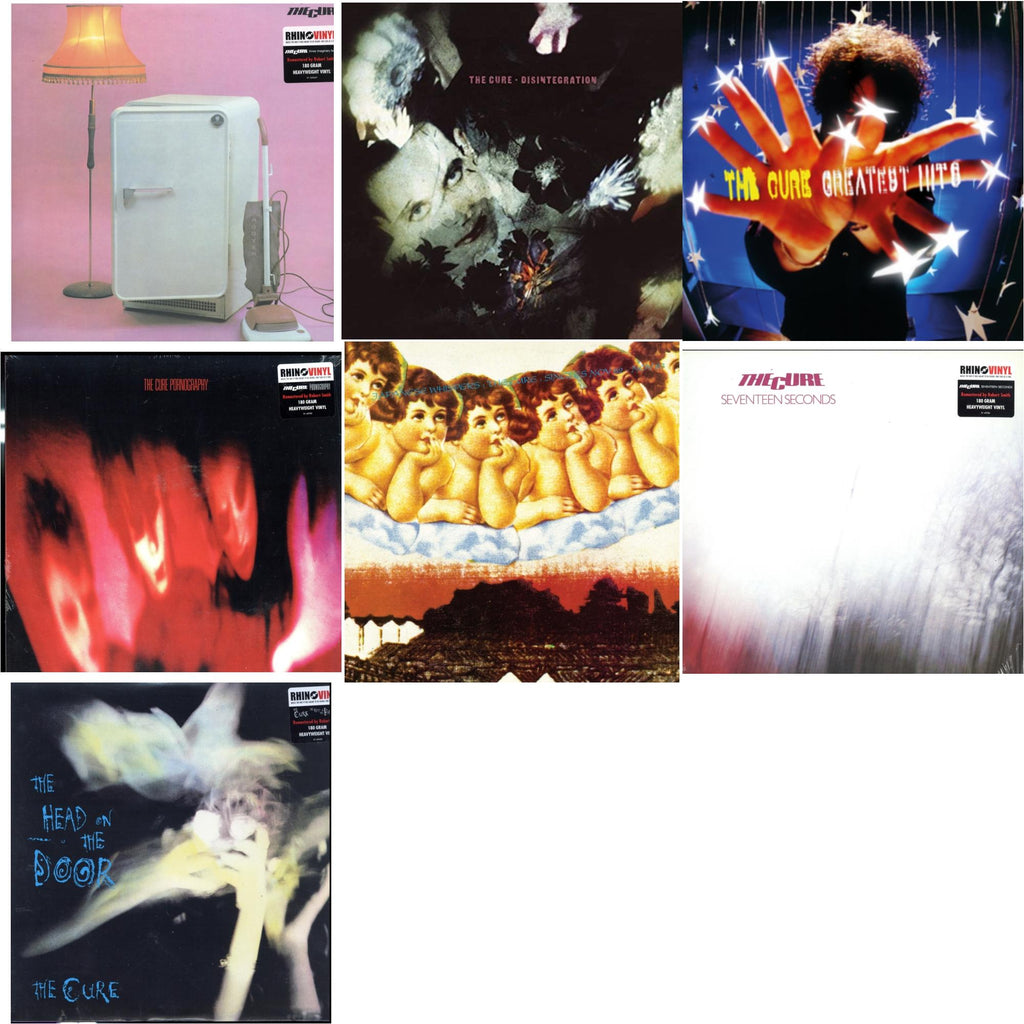 Head On The Door (180G) & Three Imaginary Boys (180G) & Seventeen Seconds (180G) & Pornography (180G) & Disintegration & Greatest Hits & Japanese Whispers: The Cure Singles Nov 82:Nov 83 (Clear LP Vinyl/Transclear Sleeve W/ Inner Bag)