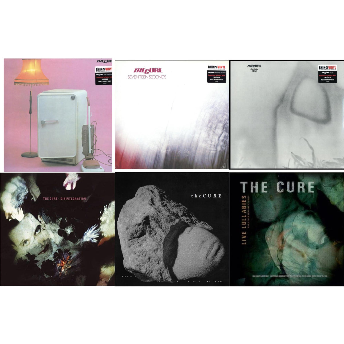 Three Imaginary Boys (180G) & Seventeen Seconds (180G) & Faith (180G) & Disintegration & Songs Of A Lost World (Biovinyl/180G) & Live Lullabies & Other Bedtime Stories (Yellow LP Vinyl)