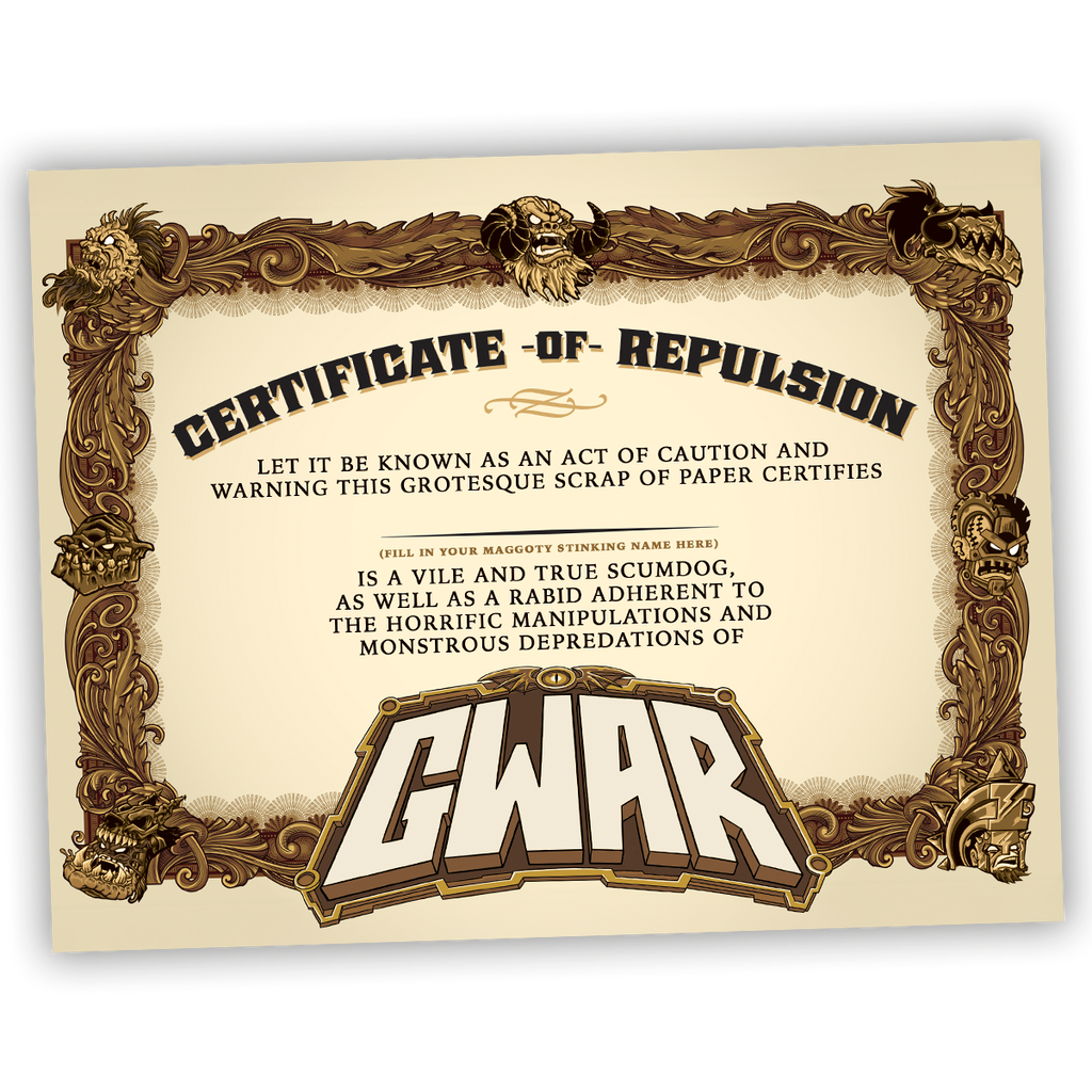 GWAR The Return of Gor Gor Signed Platinum Edition Comic Book + Vinyl LP (Limited Edition Fruit Punch) Vinyl Record