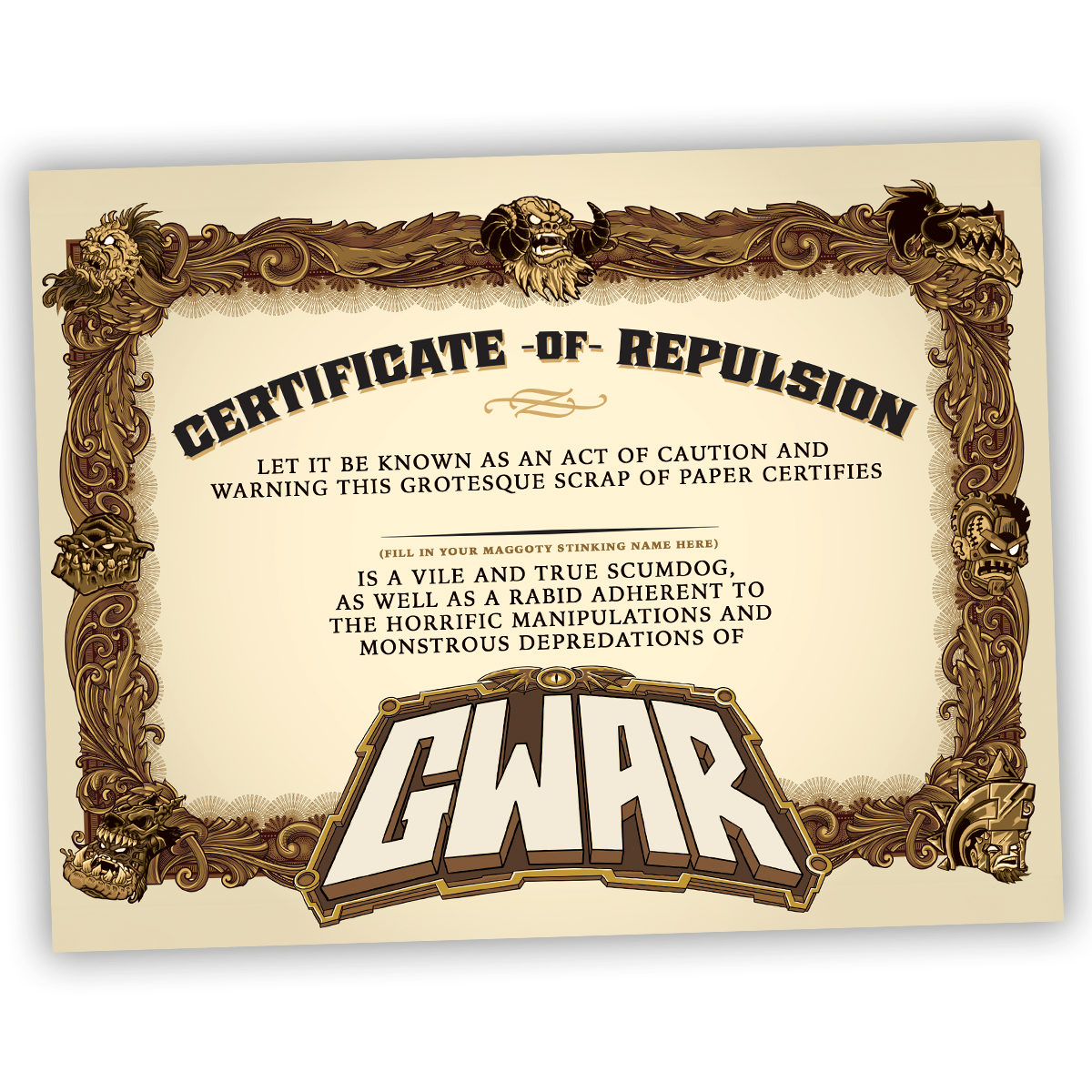GWAR The Return of Gor Gor Signed Platinum Edition Comic Book + Vinyl LP (Limited Edition Fruit Punch) Vinyl Record
