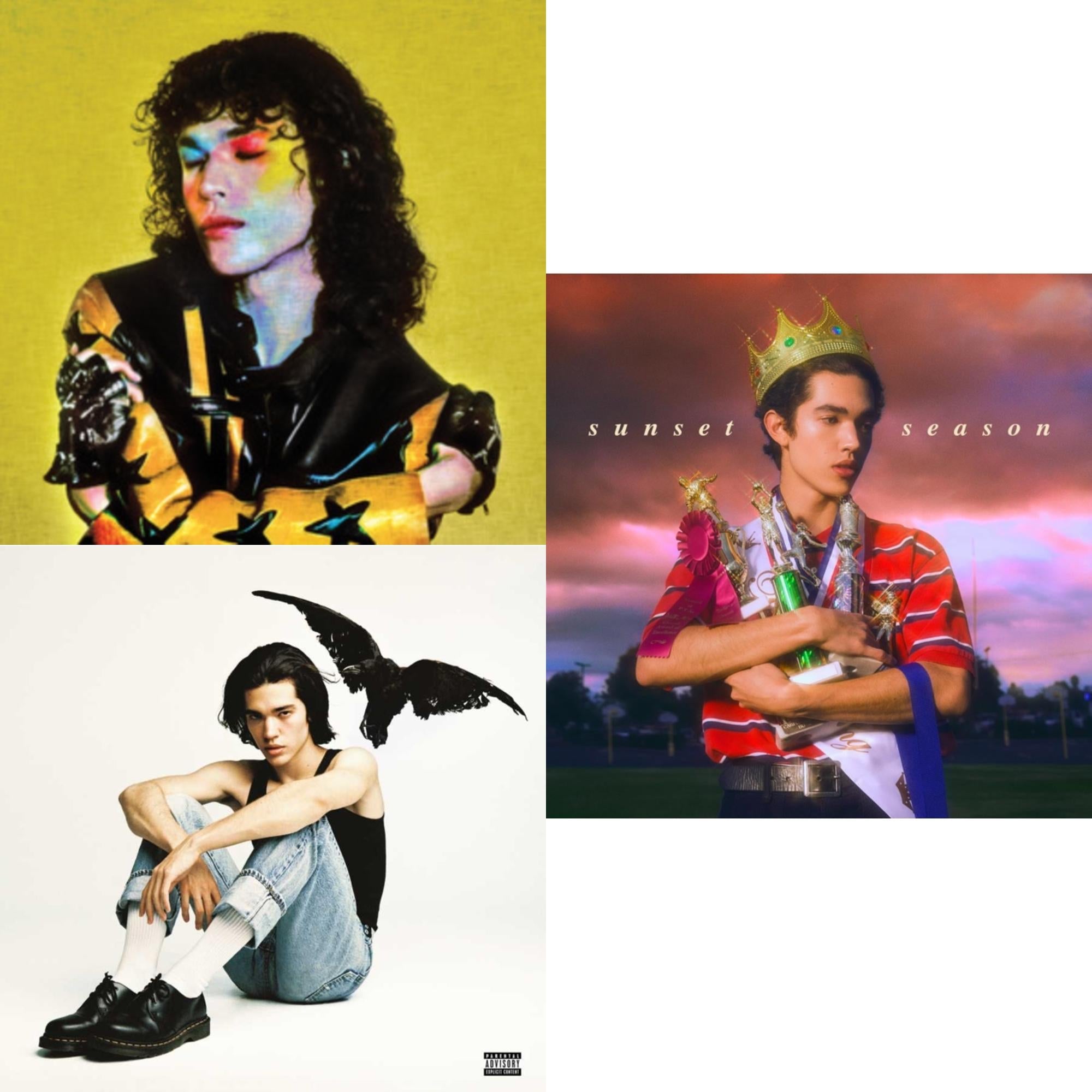 Conan Gray - Found Heaven (Found Heaven Yellow LP Vinyl) & Kid Krow (X) & Sunset Season Ep (Translucent Blue LP Vinyl)