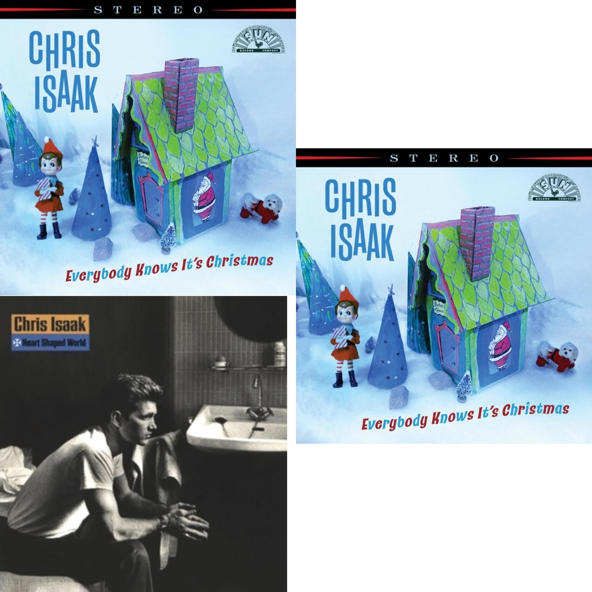 Everybody Knows It's Christmas (Candy Floss Colored LP Vinyl) & Everybody Knows It's Christmas (Deluxe) (Spring Green/Bone White Swirl LP Vinyl) & Heart Shaped World