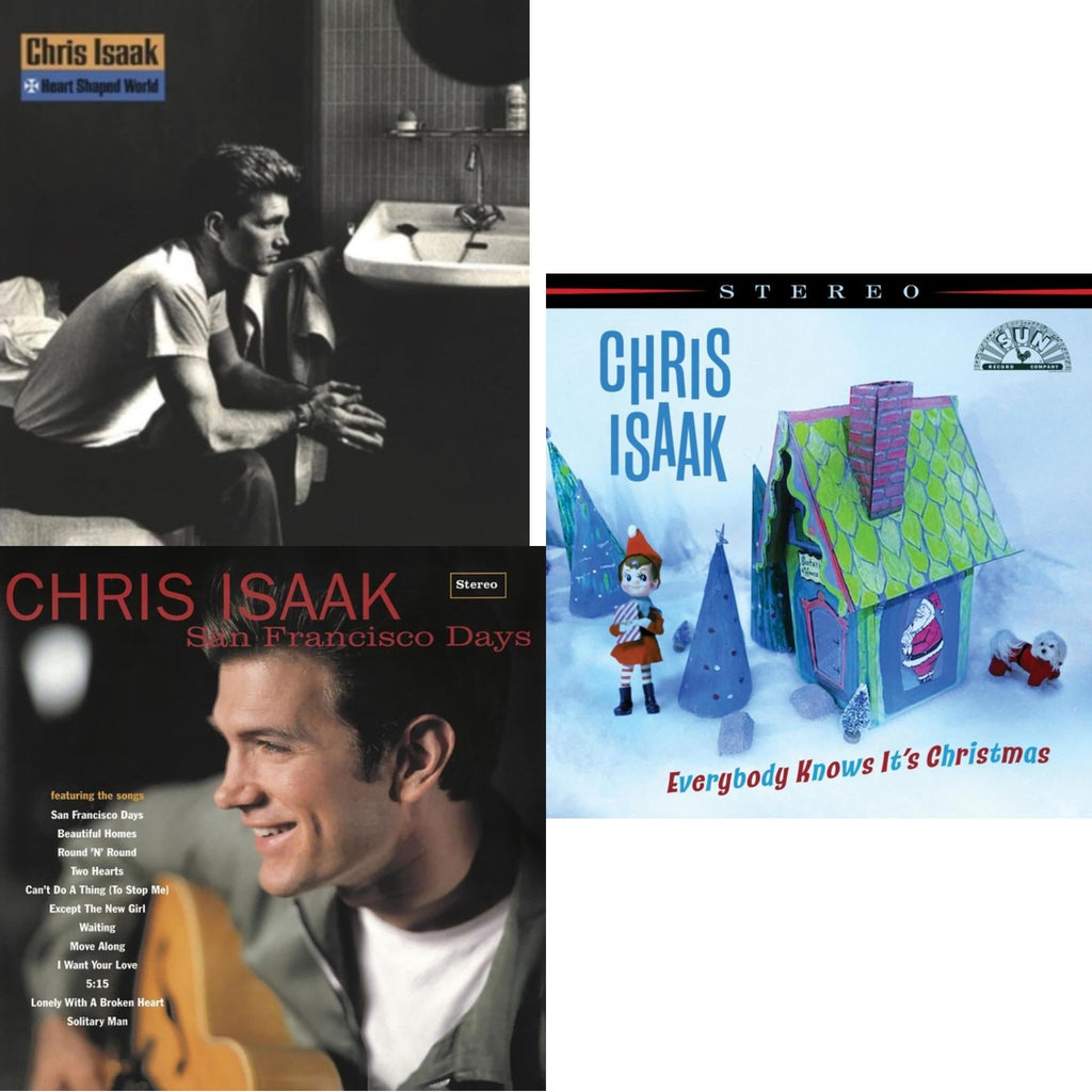 Chris Isaak - Heart Shaped World & San Francisco Days & Everybody Knows It's Christmas (Candy Floss Colored LP Vinyl)