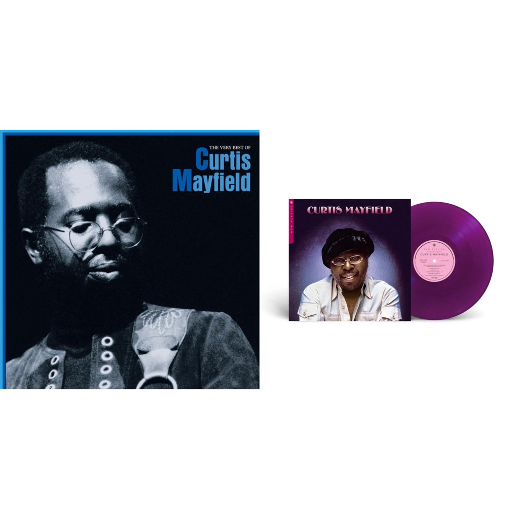 Curtis Mayfield - Now Playing (Grape LP Vinyl) (Syeor) & Very Best Of Curtis Mayfield (2LP)