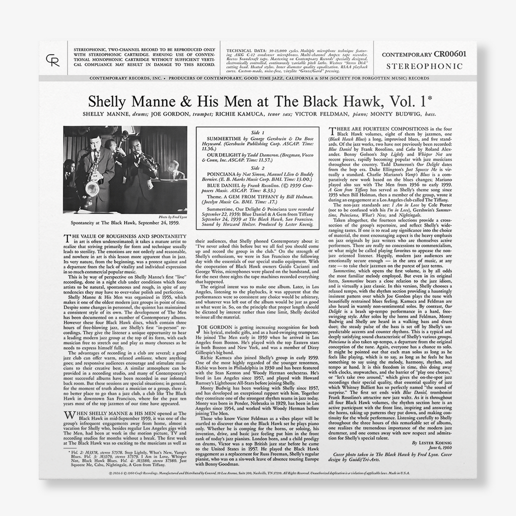 At The Black Hawk, Vol. 1 - Contemporary Records Acoustic Sounds Series (180g LP) Vinyl Record