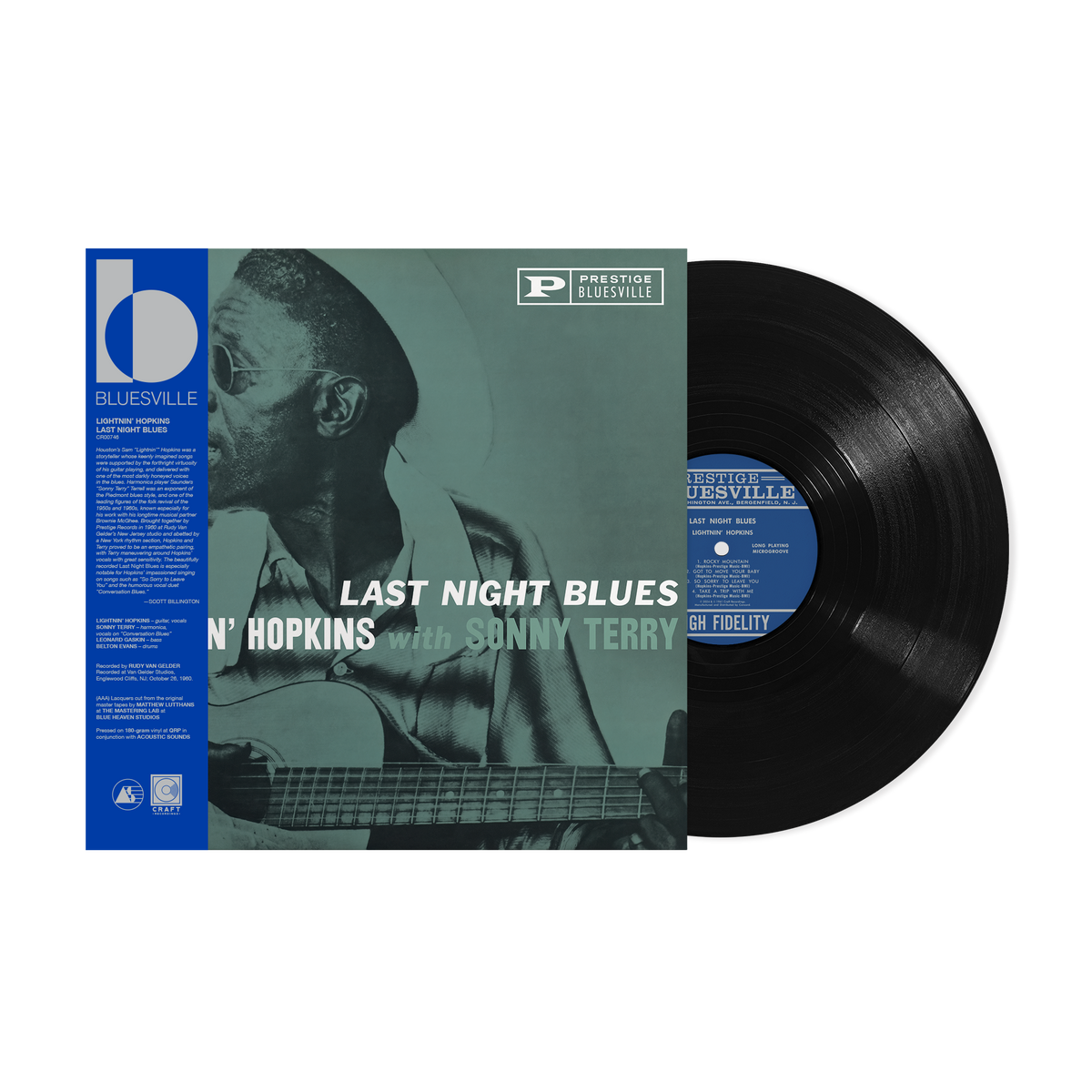Last Night Blues (Bluesville Series) Vinyl Record