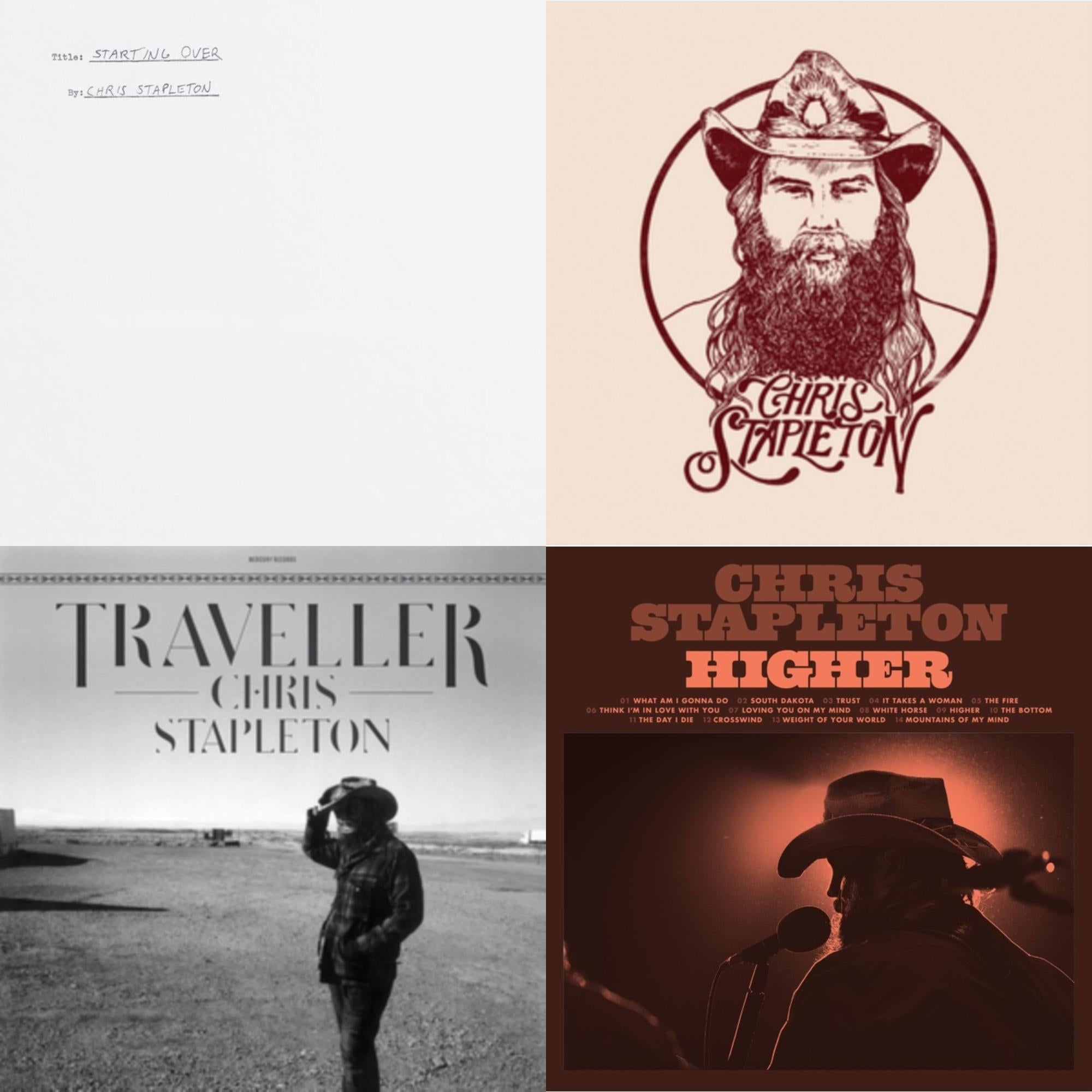 Chris Stapleton - Starting Over (2LP/180G) & From A Room: Vol.1 & Traveller & Higher (2LP/180G)