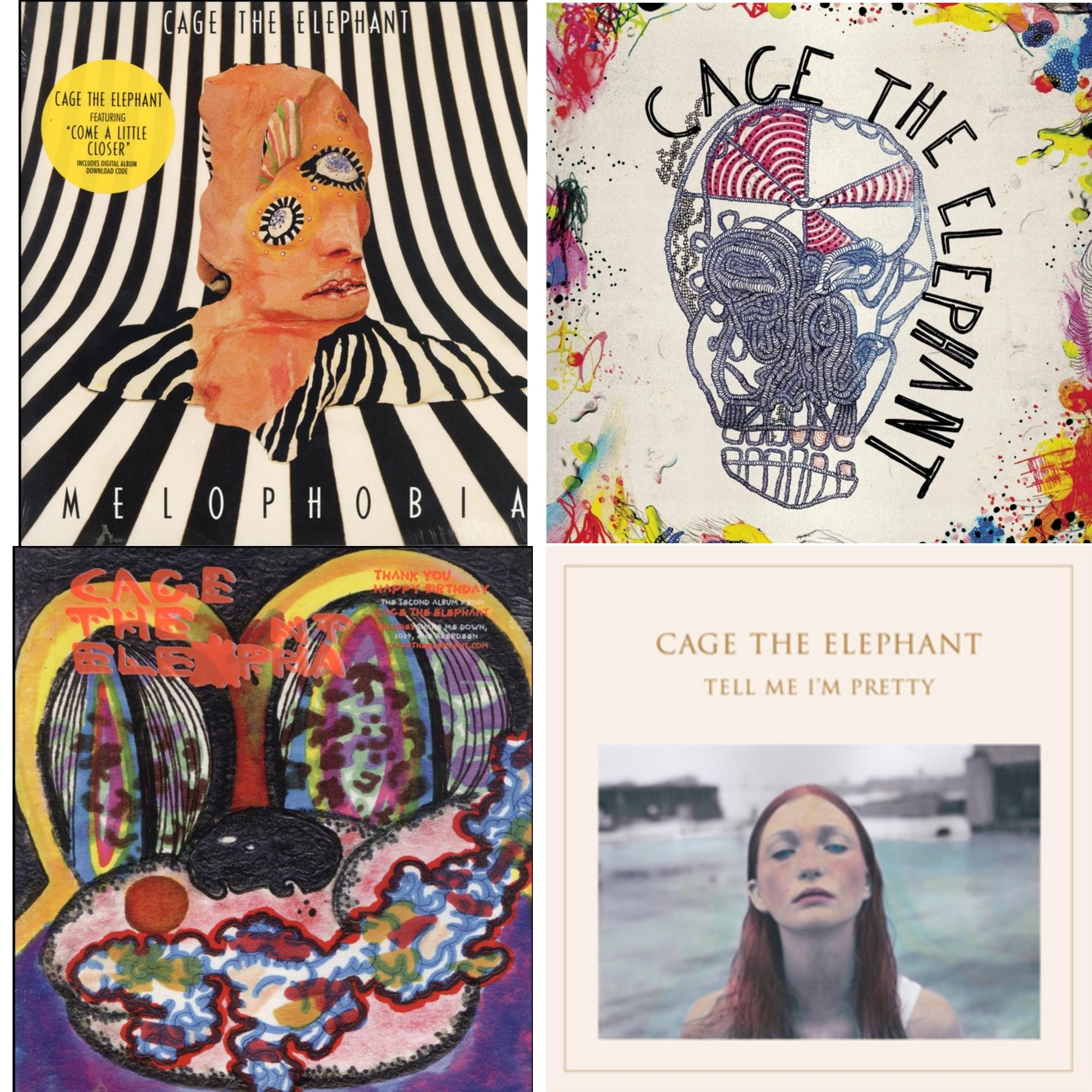 Cage The Elephant (180G) & Thank You Happy Birthday & Tell Me I'm Pretty (180G/Dl Card/Gatefold) & Melophobia (180G/Dl Card)