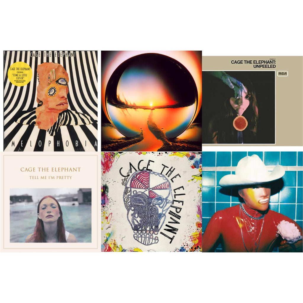 Cage The Elephant - Social Cues (140G/Dl Insert) & Neon Pill & Cage The Elephant (180G) & Tell Me I'm Pretty (180G/Dl Card/Gatefold) & Melophobia (180G/Dl Card) & Unpeeled (2LP/140G/Gatefold)