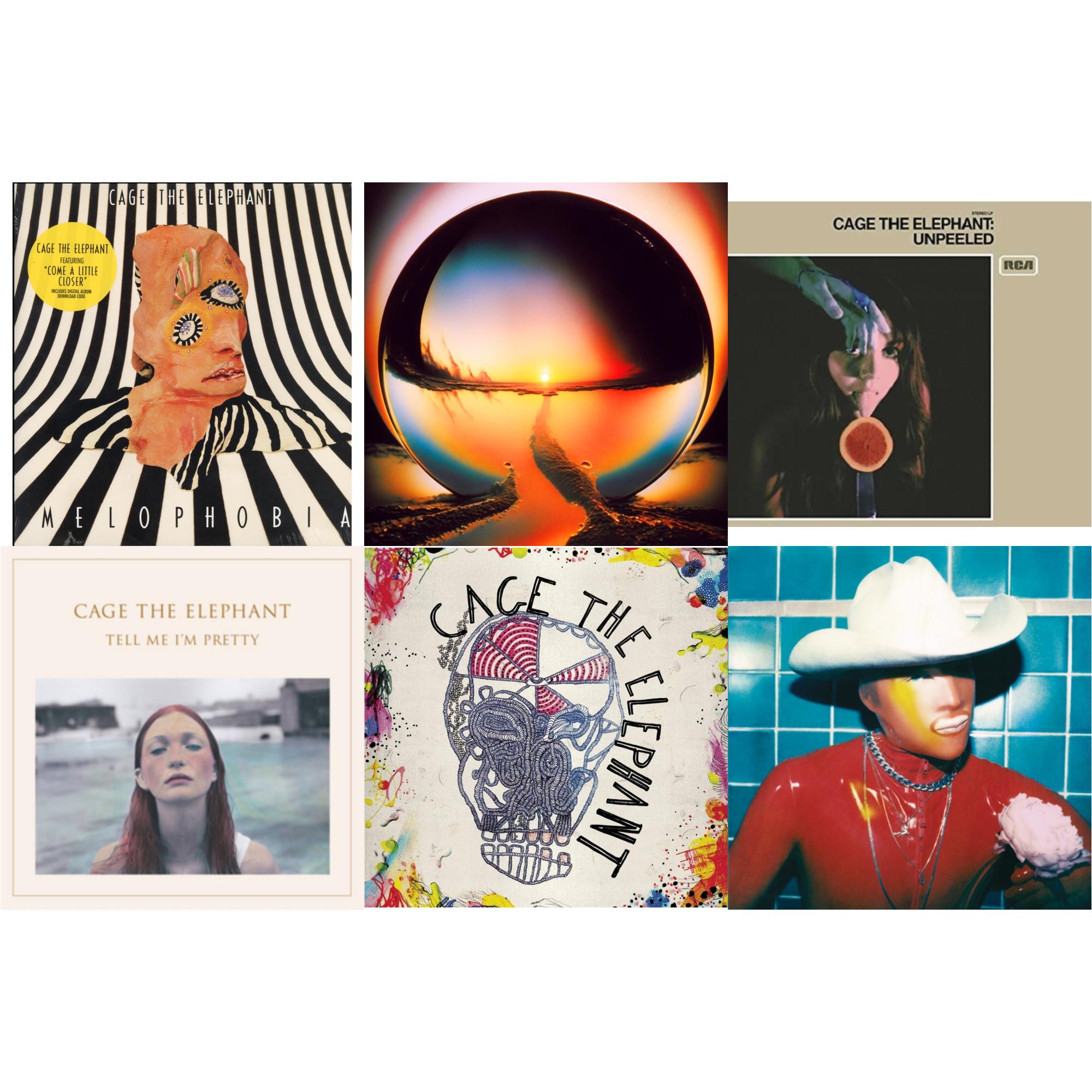 Cage The Elephant - Social Cues (140G/Dl Insert) & Neon Pill & Cage The Elephant (180G) & Tell Me I'm Pretty (180G/Dl Card/Gatefold) & Melophobia (180G/Dl Card) & Unpeeled (2LP/140G/Gatefold)
