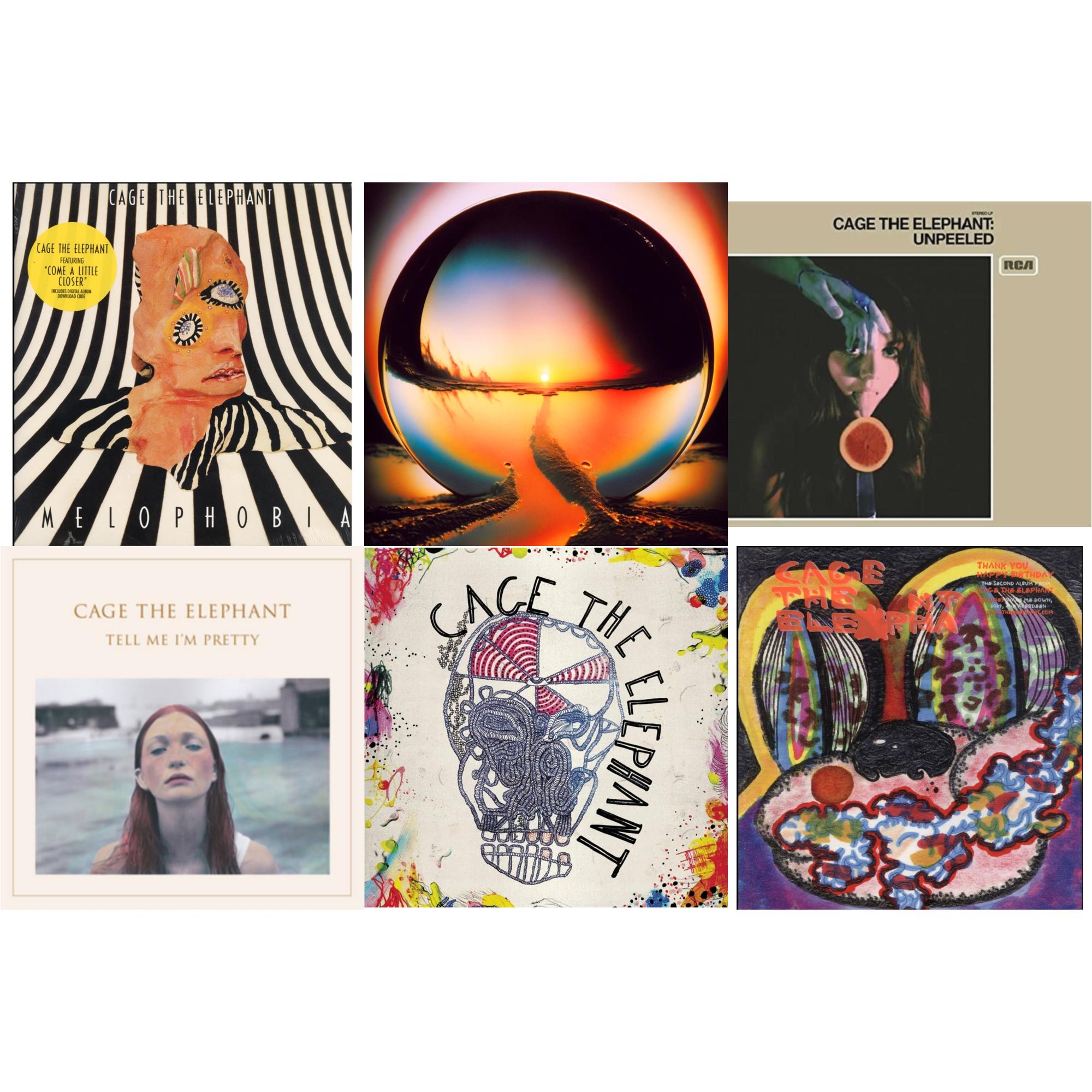 Neon Pill & Cage The Elephant (180G) & Thank You Happy Birthday & Tell Me I'm Pretty (180G/Dl Card/Gatefold) & Melophobia (180G/Dl Card) & Unpeeled (2LP/140G/Gatefold)