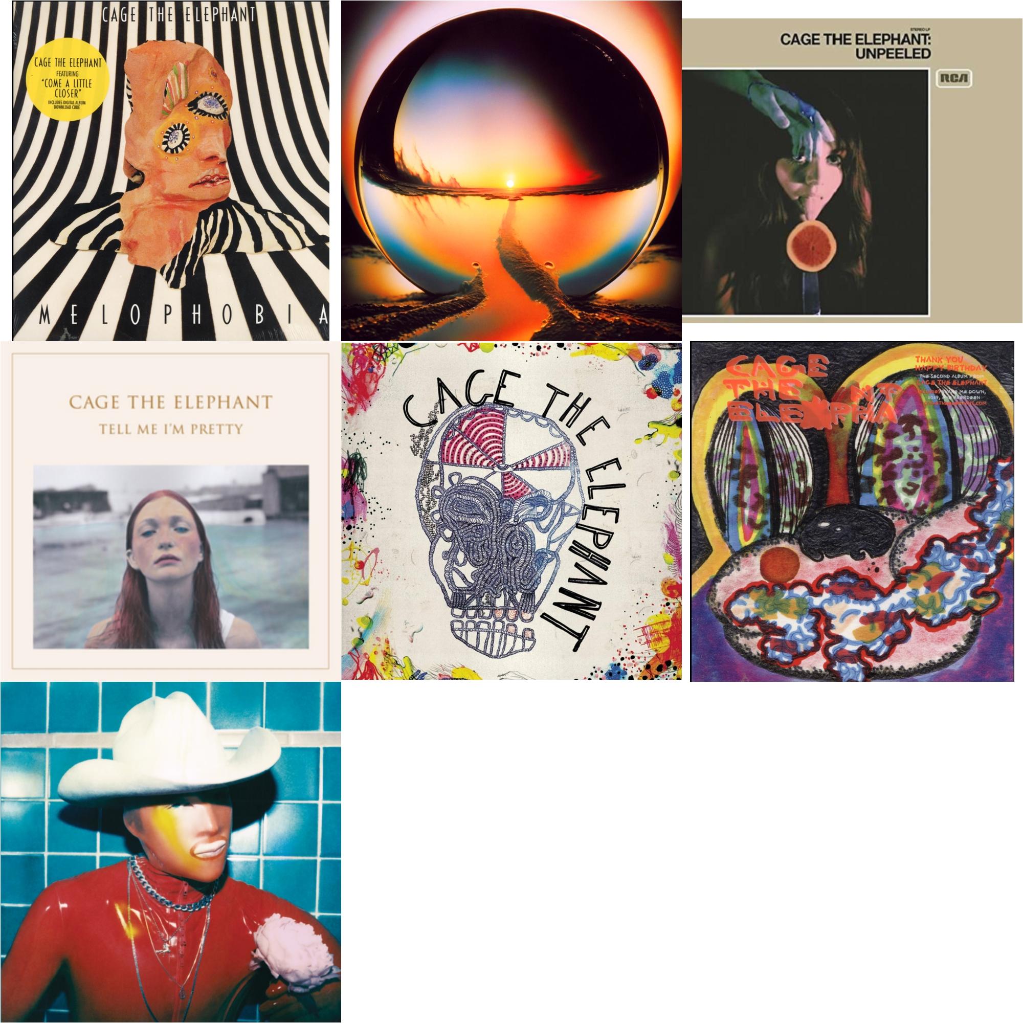 Social Cues (140G/Dl Insert) & Neon Pill & Cage The Elephant (180G) & Thank You Happy Birthday & Tell Me I'm Pretty (180G/Dl Card/Gatefold) & Melophobia (180G/Dl Card) & Unpeeled (2LP/140G/Gatefold)