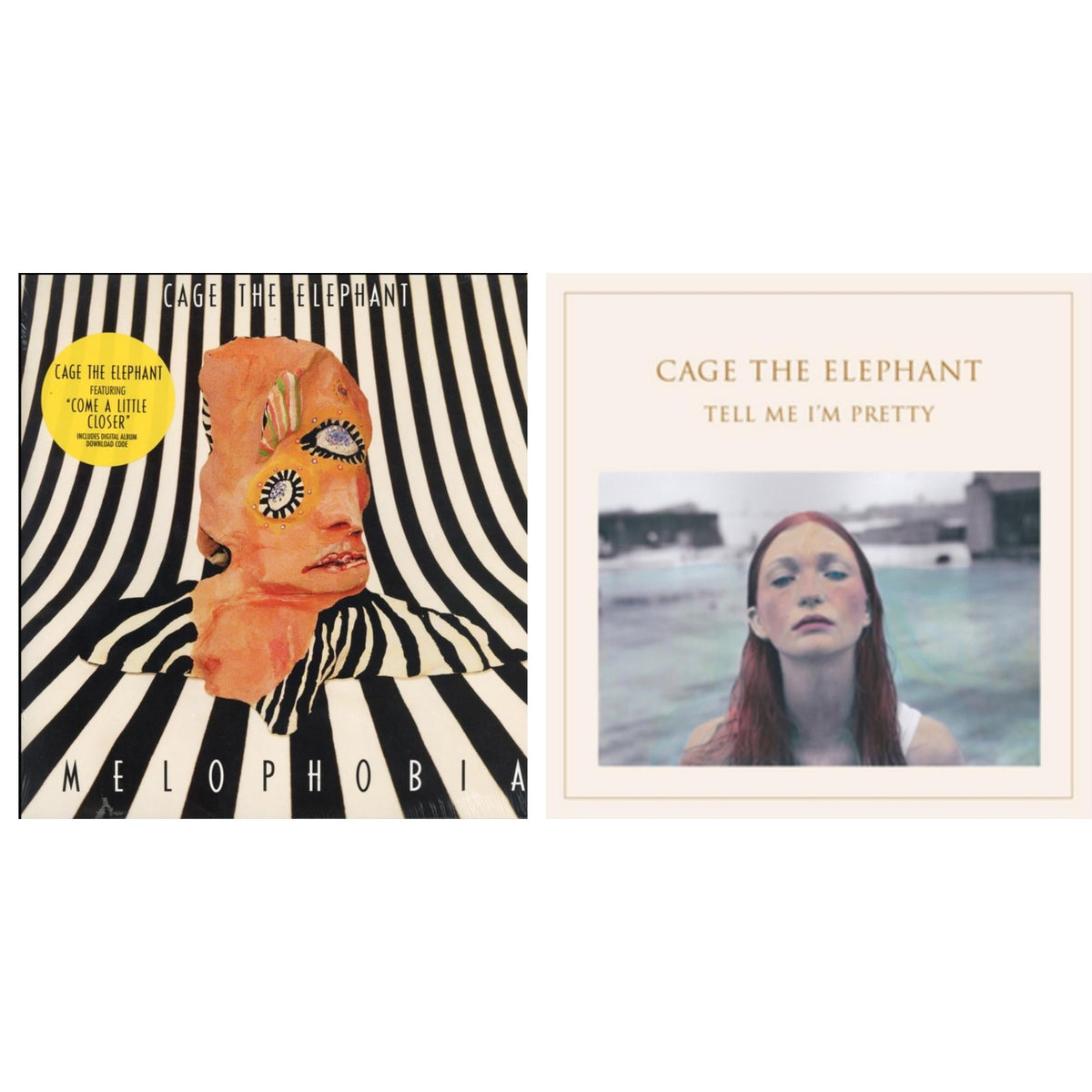 Cage The Elephant - Tell Me I'm Pretty (180G/Dl Card/Gatefold) & Melophobia (180G/Dl Card) - LP Vinyl Bundle