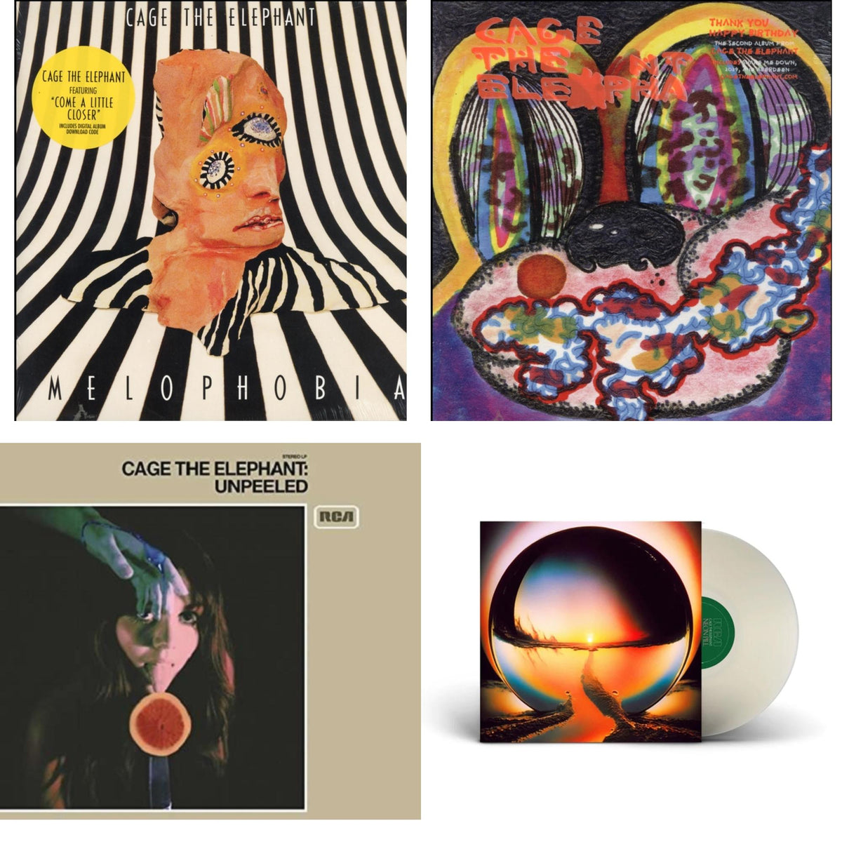 Neon Pill (Milky Clear LP Vinyl) (I) & Thank You Happy Birthday & Melophobia (180G/Dl Card) & Unpeeled (2LP/140G/Gatefold)