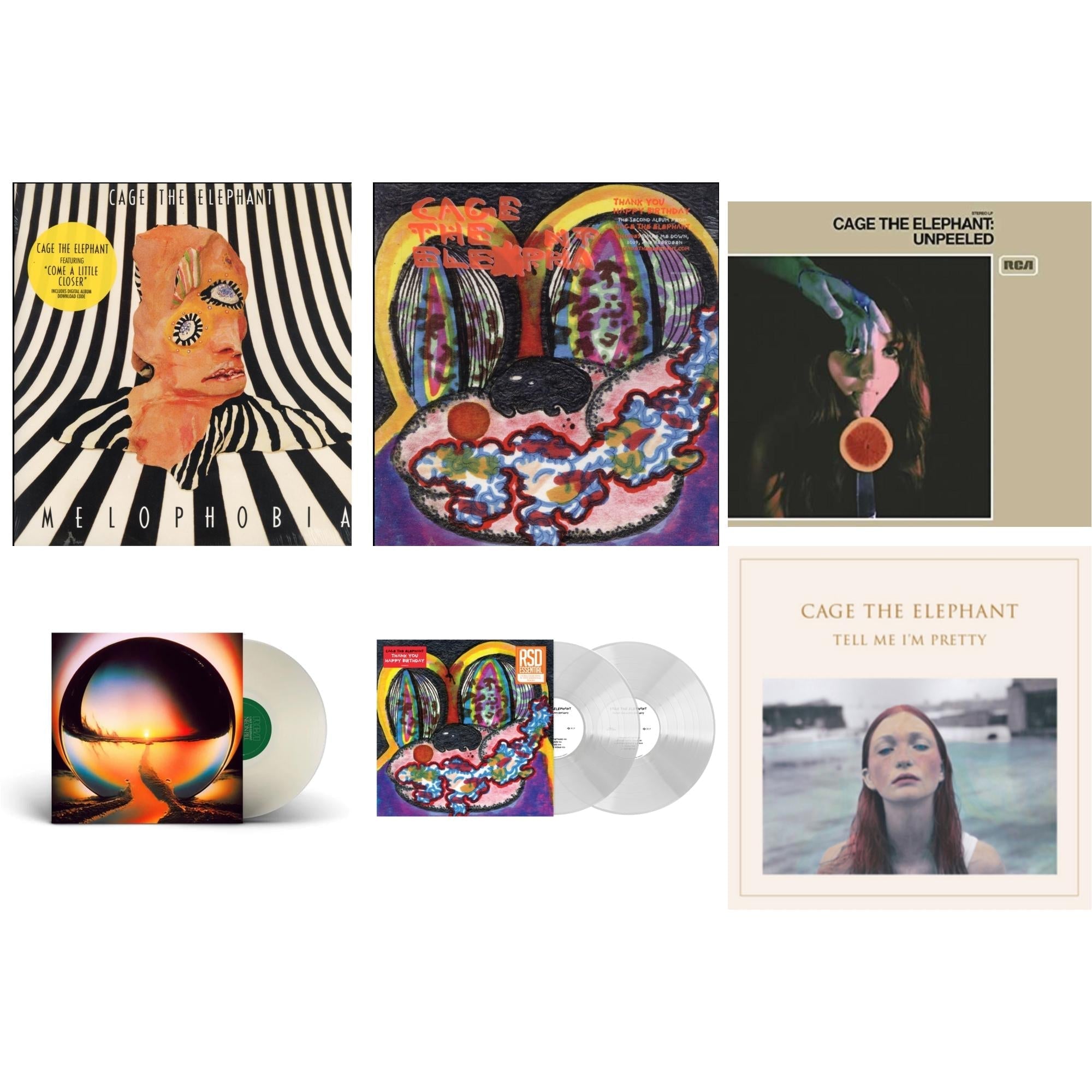 Thank You Happy Birthday (2LP/Utra Clear Vinyl) (Rsd Esstenial) & Neon Pill (Milky Clear LP Vinyl) (I) & Thank You Happy Birthday & Tell Me I'm Pretty (180G/Dl Card/Gatefold) & Melophobia (180G/Dl Card) & Unpeeled (2LP/140G/Gatefold)