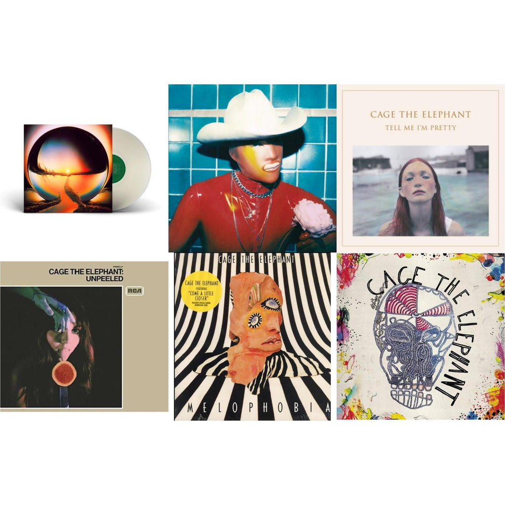 Social Cues (140G/Dl Insert) & Neon Pill (Milky Clear LP Vinyl) (I) & Cage The Elephant (180G) & Tell Me I'm Pretty (180G/Dl Card/Gatefold) & Melophobia (180G/Dl Card) & Unpeeled (2LP/140G/Gatefold)