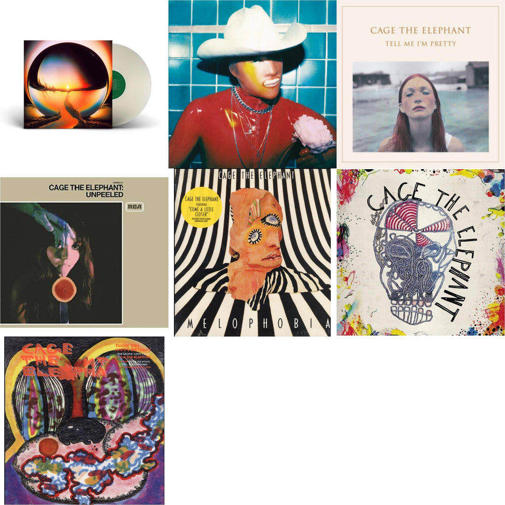 Social Cues (140G/Dl Insert) & Neon Pill (Milky Clear LP Vinyl) (I) & Cage The Elephant (180G) & Thank You Happy Birthday & Tell Me I'm Pretty (180G/Dl Card/Gatefold) & Melophobia (180G/Dl Card) & Unpeeled (2LP/140G/Gatefold)