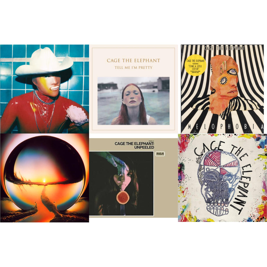 Cage The Elephant - Social Cues (140G/Dl Insert) & Neon Pill & Cage The Elephant (180G) & Tell Me I'm Pretty (180G/Dl Card/Gatefold) & Melophobia (180G/Dl Card) & Unpeeled (2LP/140G/Gatefold)
