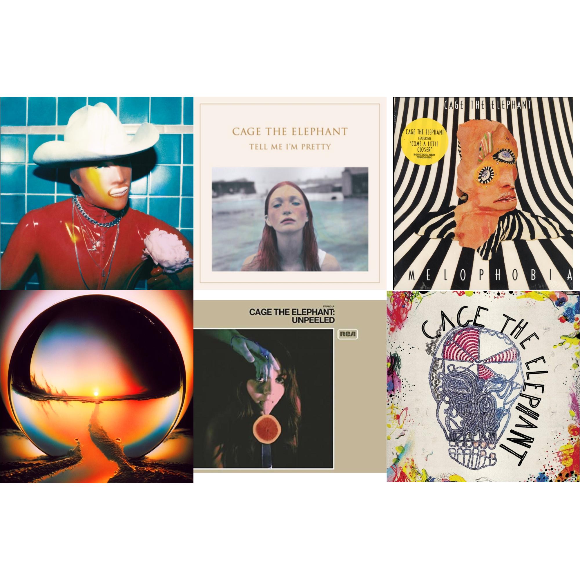 Cage The Elephant - Social Cues (140G/Dl Insert) & Neon Pill & Cage The Elephant (180G) & Tell Me I'm Pretty (180G/Dl Card/Gatefold) & Melophobia (180G/Dl Card) & Unpeeled (2LP/140G/Gatefold)