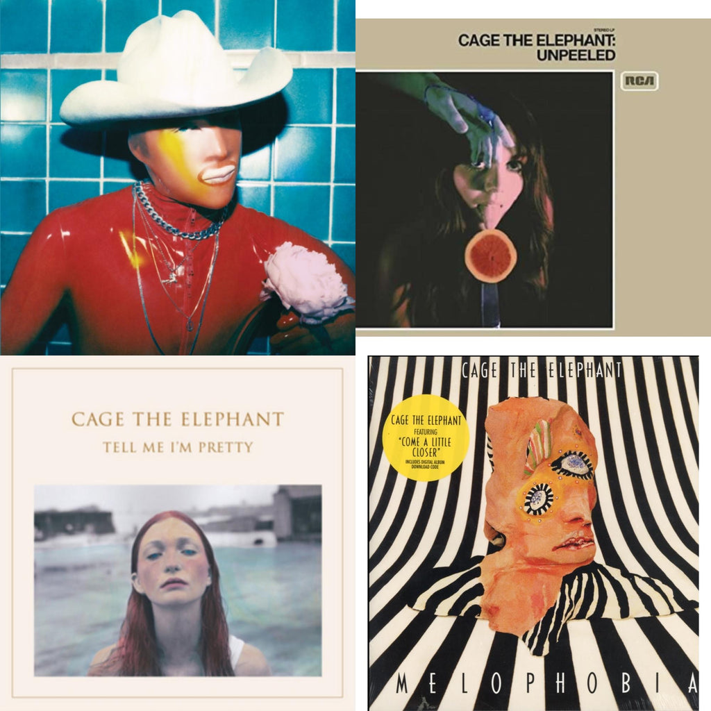 Cage The Elephant - Social Cues (140G/Dl Insert) & Unpeeled (2LP/140G/Gatefold) & Tell Me I'm Pretty (180G/Dl Card/Gatefold) & Melophobia (180G/Dl Card)