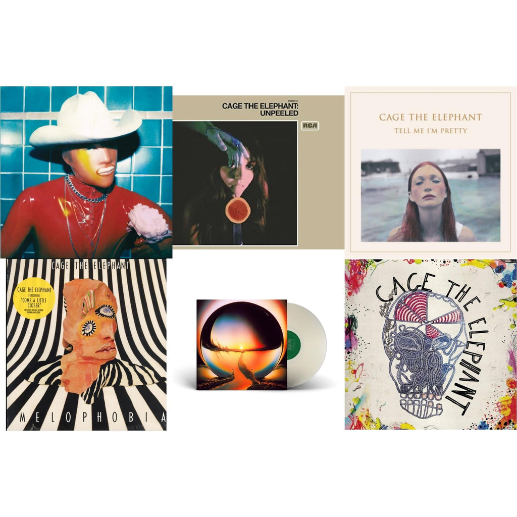 Cage The Elephant - Social Cues (140G/Dl Insert) & Neon Pill (Milky Clear LP Vinyl) (I) & Cage The Elephant (180G) & Tell Me I'm Pretty (180G/Dl Card/Gatefold) & Melophobia (180G/Dl Card) & Unpeeled (2LP/140G/Gatefold)