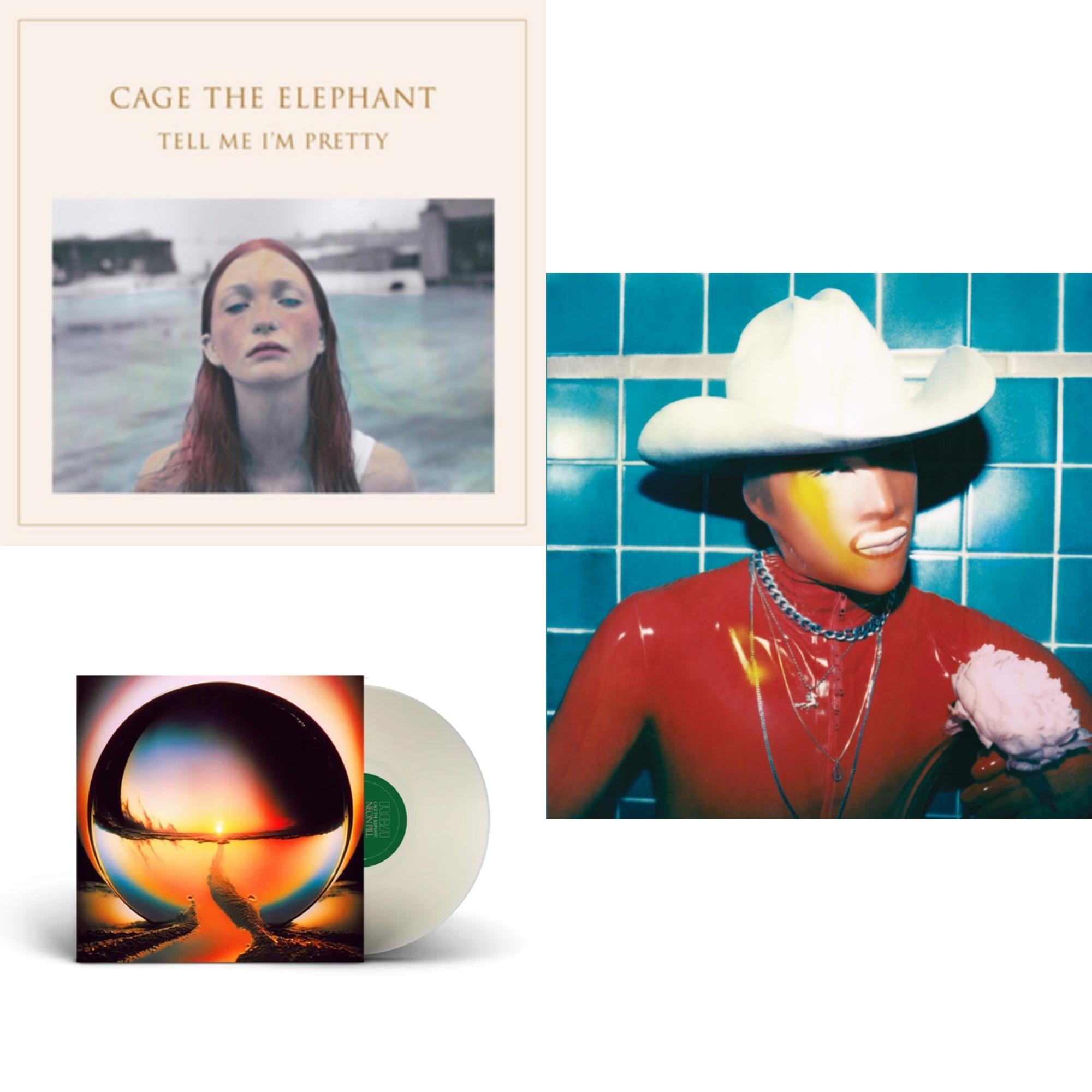 Cage The Elephant - Social Cues (140G/Dl Insert) & Neon Pill (Milky Clear LP Vinyl) (I) & Tell Me I'm Pretty (180G/Dl Card/Gatefold)