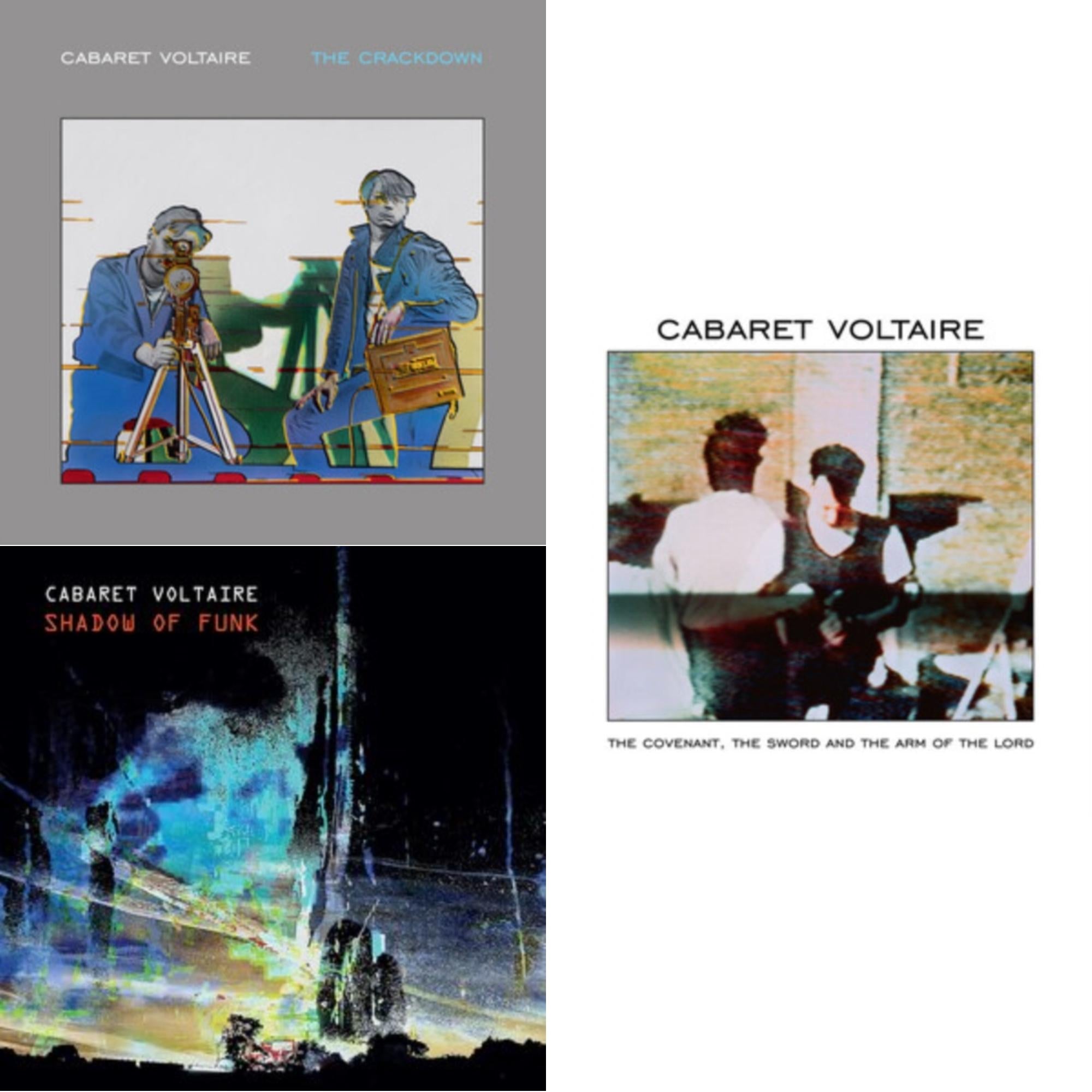Cabaret Voltaire - Crackdown (Limited Edition/Grey LP Vinyl) & Shadow Of Funk & Covenant, The Sword & The Arm Of The Lord (Limited Edition/White LP Vinyl)
