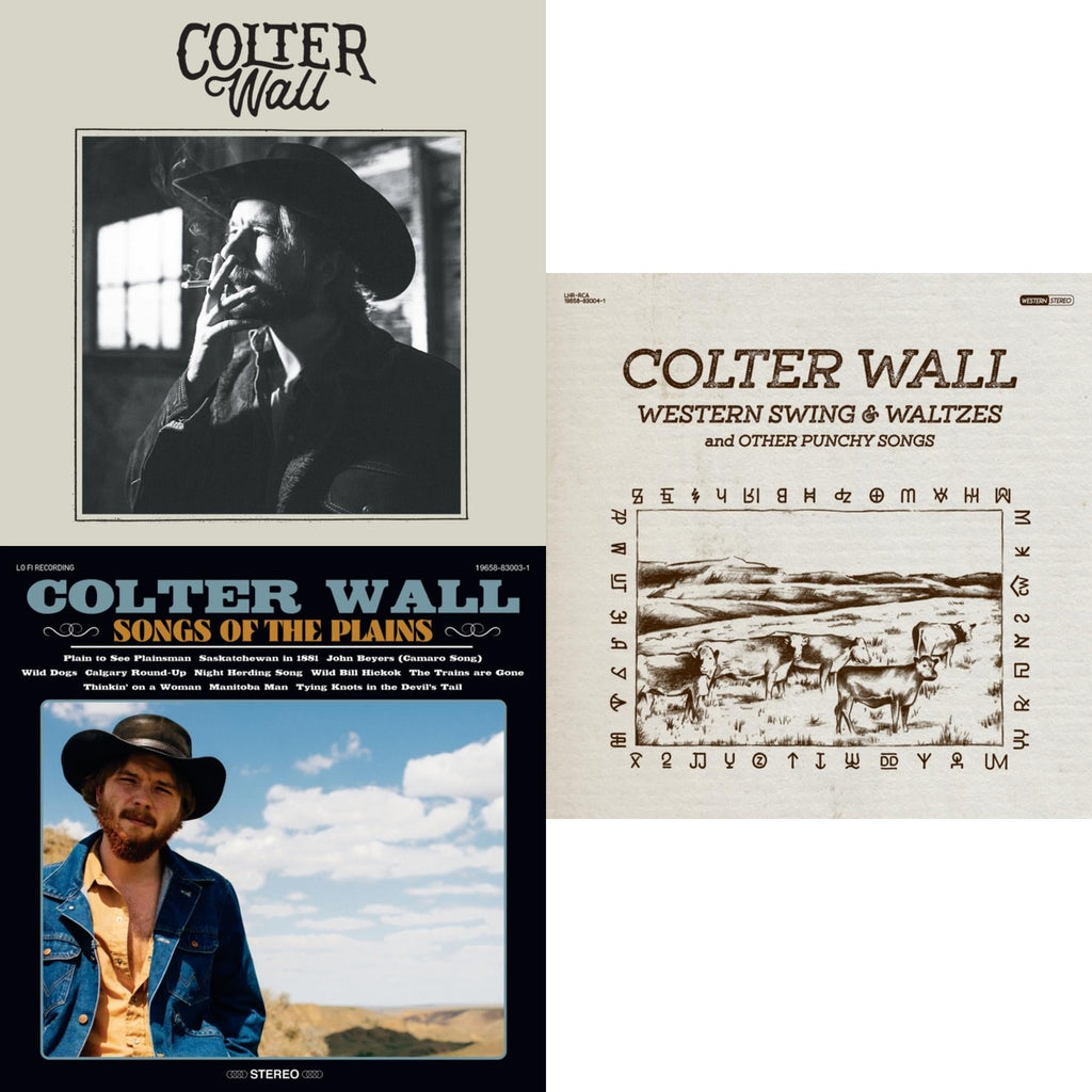 Colter Wall - Colter Wall (Red LP Vinyl) & Songs Of The Plains (Red LP Vinyl) & Western Swing & Waltzes (Red LP Vinyl)