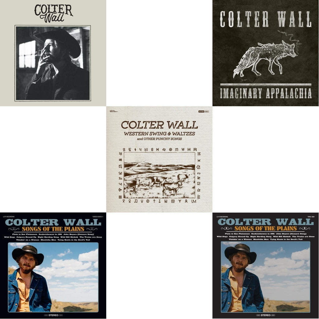 Colter Wall - Colter Wall (Red LP Vinyl) & Songs Of The Plains (Red LP Vinyl) & Western Swing & Waltzes (Red LP Vinyl) & Imaginary Appalachia (Red LP Vinyl) & Songs Of The Plains