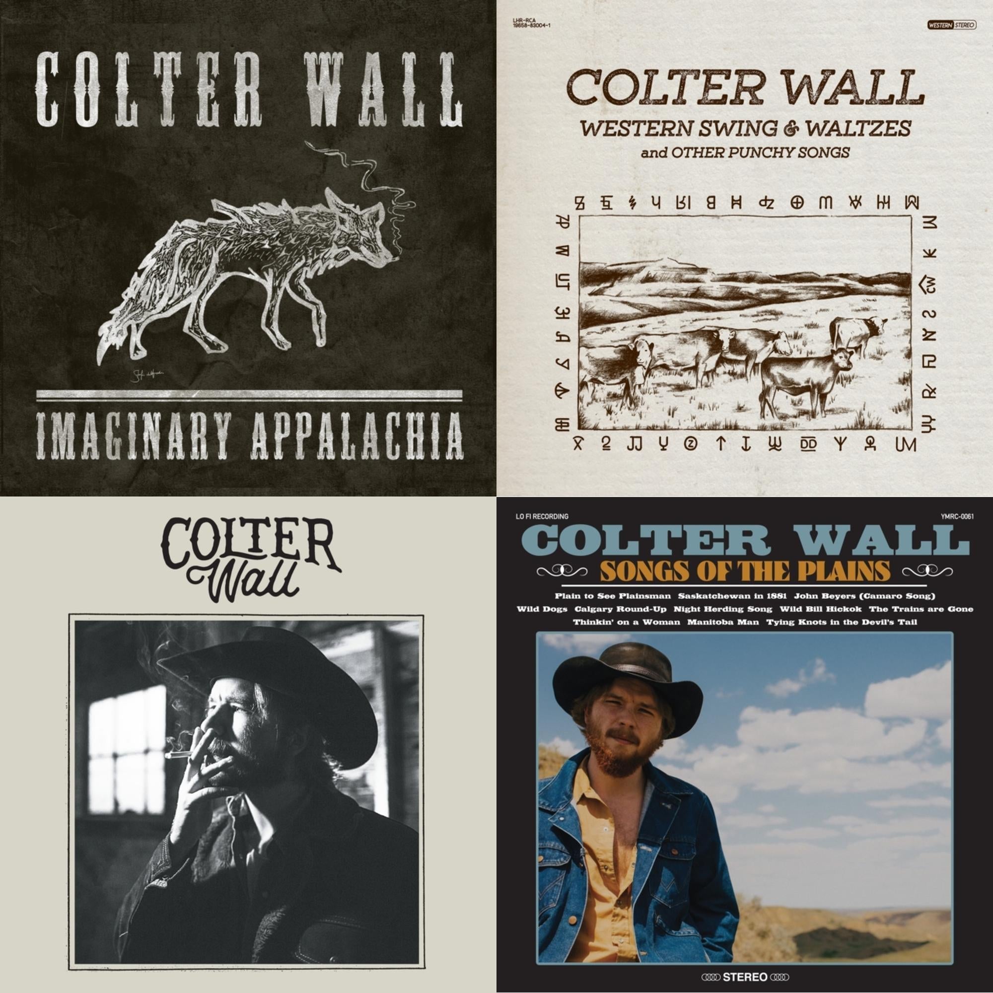 Colter Wall - Imaginary Appalachia (Red LP Vinyl) & Colter Wall (Red LP Vinyl) & Western Swing & Waltzes (Red LP Vinyl) & Songs Of The Plains