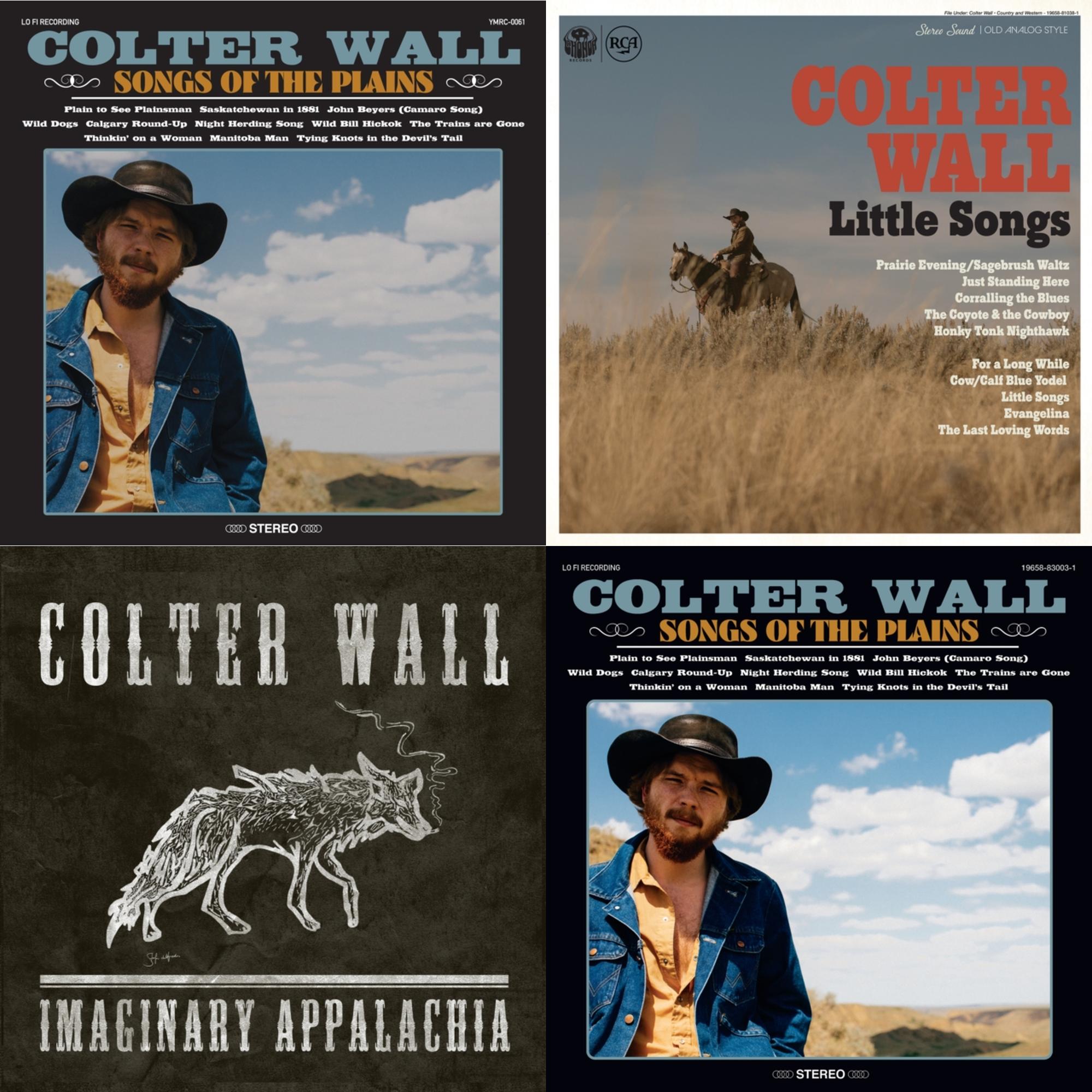 Colter Wall - Songs Of The Plains & Little Songs & Imaginary Appalachia (Red LP Vinyl) & Songs Of The Plains (Red LP Vinyl)