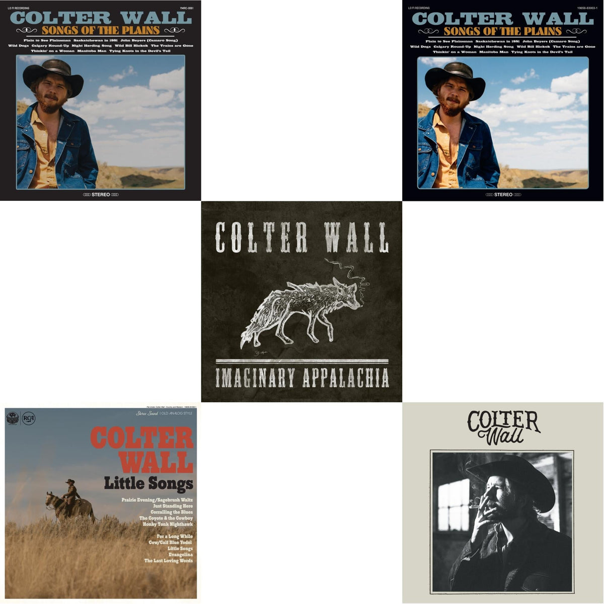 Colter Wall - Little Songs & Imaginary Appalachia (Red LP Vinyl) & Colter Wall (Red LP Vinyl) & Songs Of The Plains (Red LP Vinyl) & Songs Of The Plains