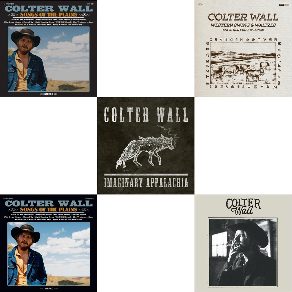 Colter Wall - Imaginary Appalachia (Red LP Vinyl) & Colter Wall (Red LP Vinyl) & Songs Of The Plains (Red LP Vinyl) & Western Swing & Waltzes (Red LP Vinyl) & Songs Of The Plains