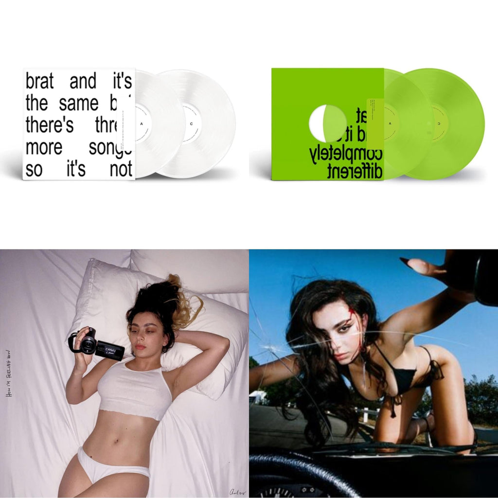 Brat & It's The Same But There's Three More Songs So It's Not (2LP/White Vinyl) & Brat & It's Completely Different (2LP/Brat Green Vinyl) & How I'm Feeling Now (Clear LP Vinyl) & Crash