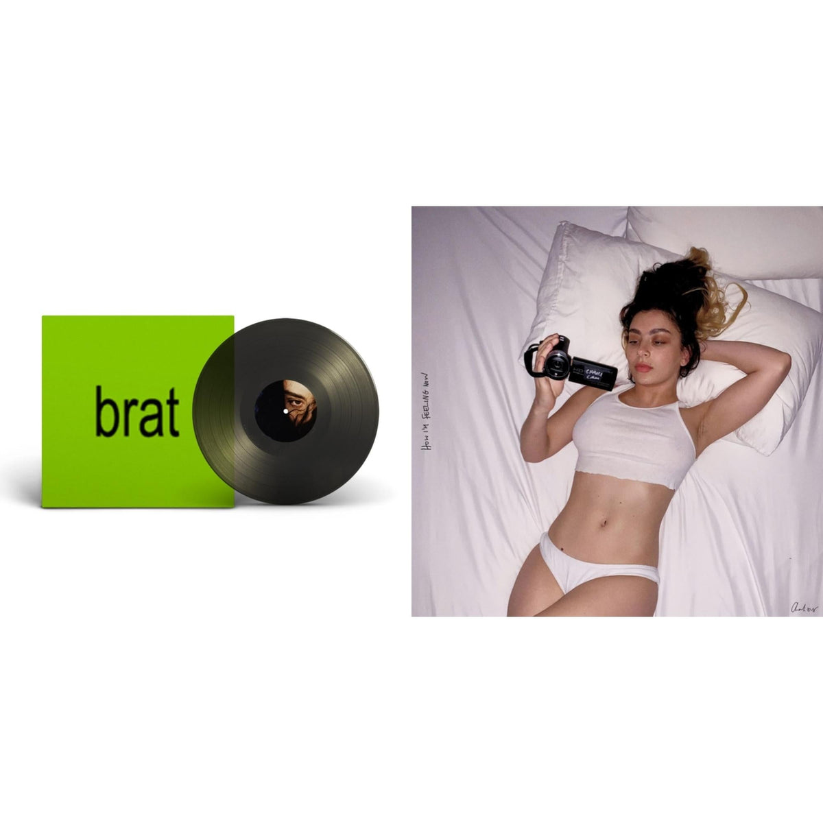 Brat (Black Ice LP Vinyl) & How I'm Feeling Now (Clear LP Vinyl)