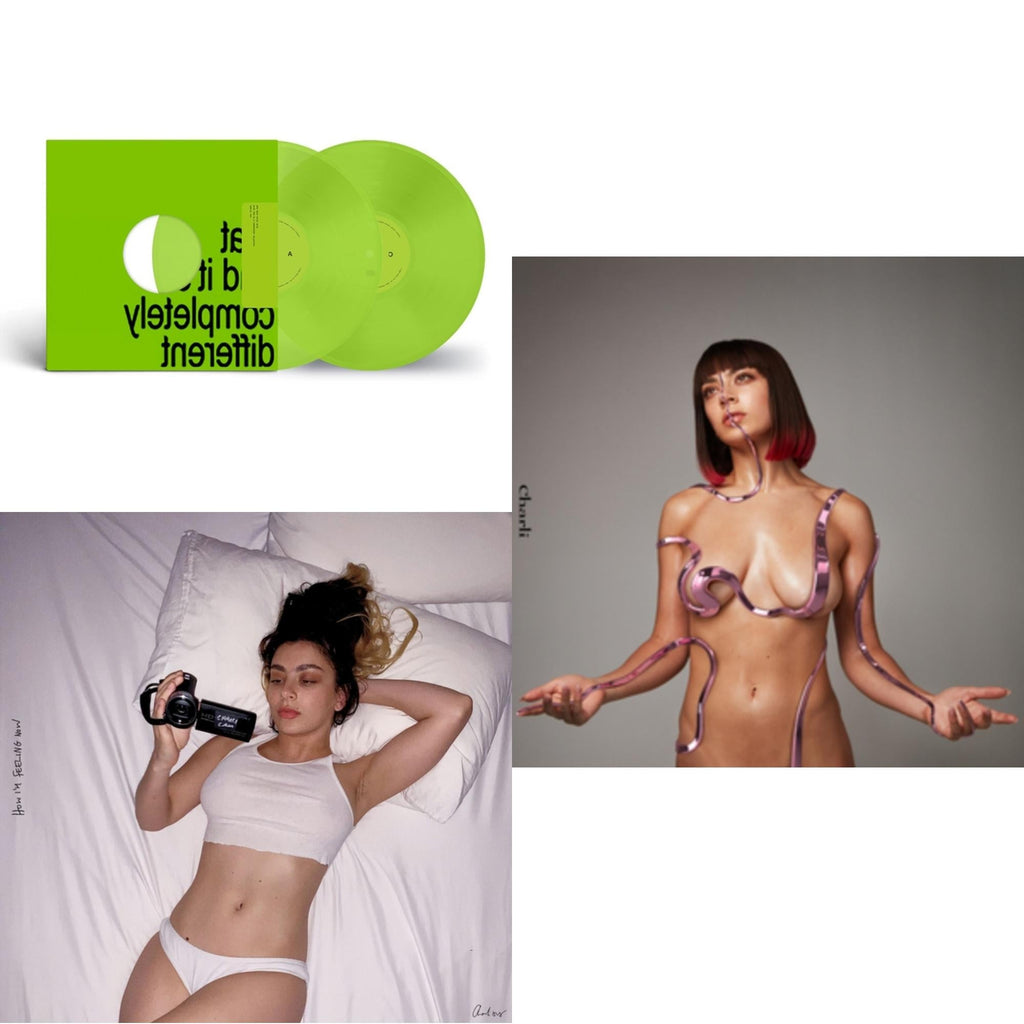 Brat & It's Completely Different (2LP/Brat Green Vinyl) & How I'm Feeling Now (Clear LP Vinyl) & Charli Charli (2LP)
