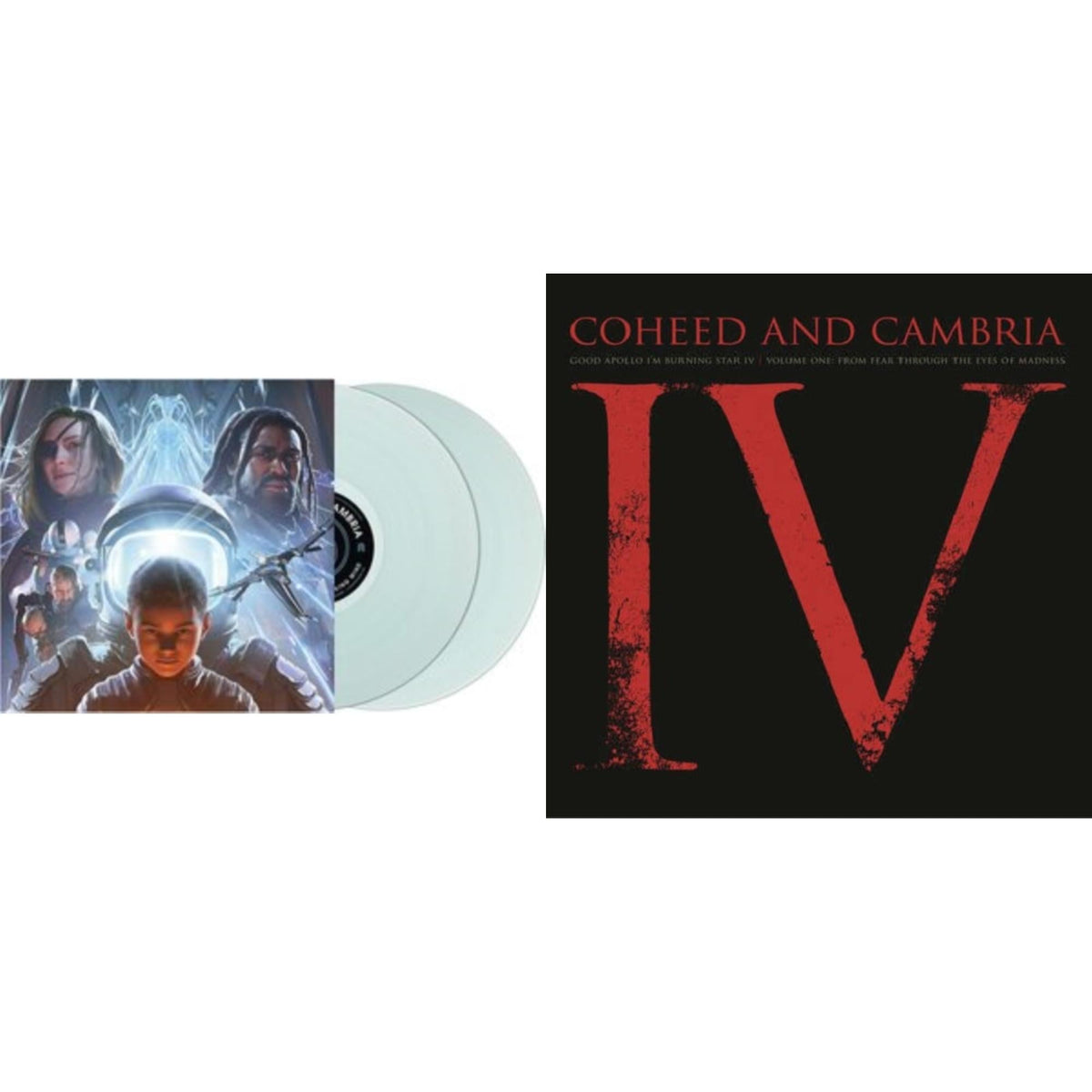 Coheed & Cambria - Vaxis Ii: A Window Of The Waking Mind (Transparent Electric Blue Vinyl/2LP) & Good Apollo I'm Burning Star Iv Vol.1:  From Fear Through The Eyes Of Madness (2LP/150G/Dlcard)