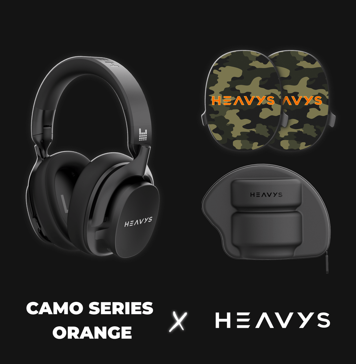 Camouflage Edition by Artist T1M Limited Edition HEAVYS Headphone Shells & Headphone Bundle