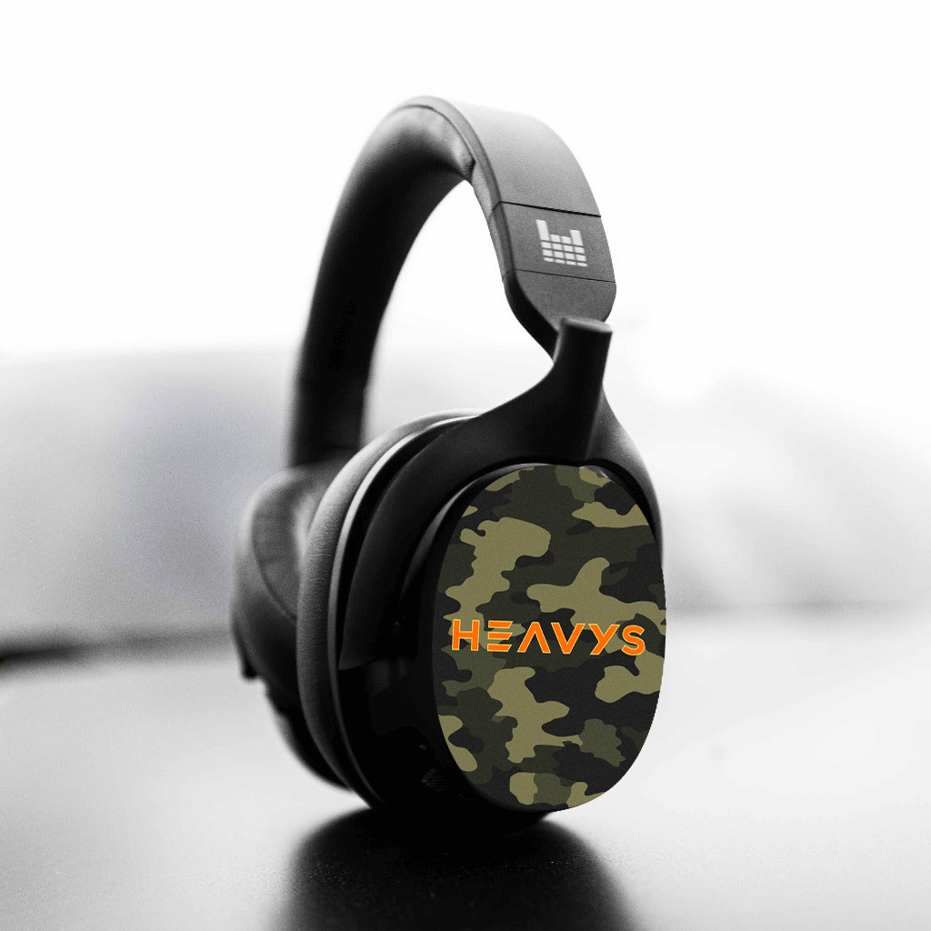 Camouflage Edition by Artist T1M Limited Edition HEAVYS Headphone Shells & Headphone Bundle