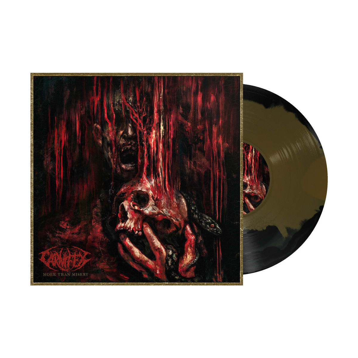 Carnifex – More Than Misery (Gold + Black Side A/B Colored LP Vinyl) Vinyl Record