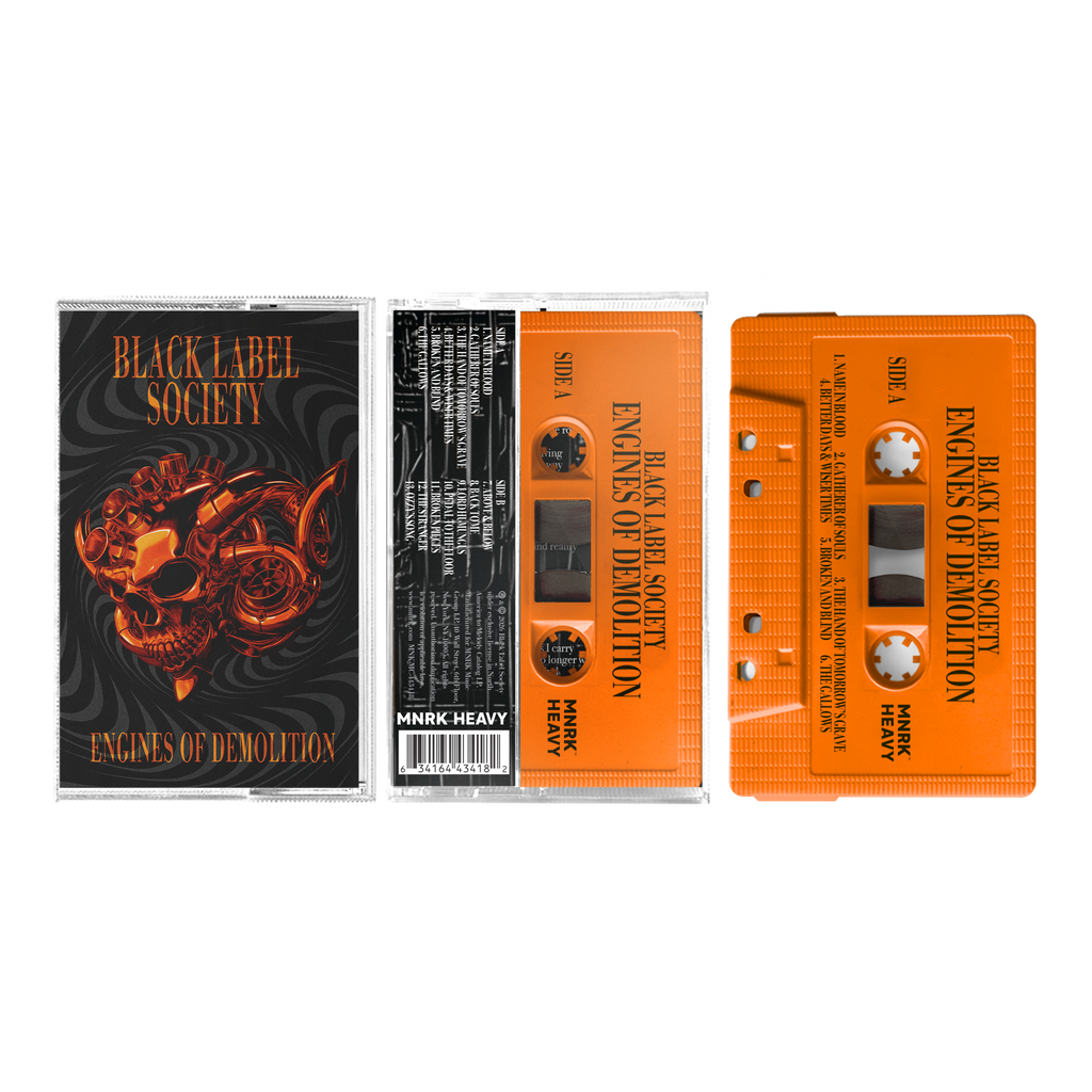 Black Label Society – Engines of Demolition Orange Cassette Tape