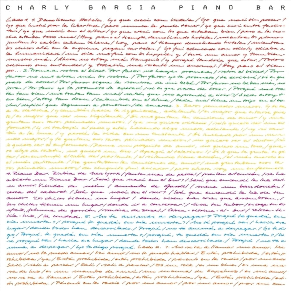 Charly Garcia – Piano Bar (LP Vinyl) Vinyl Record
