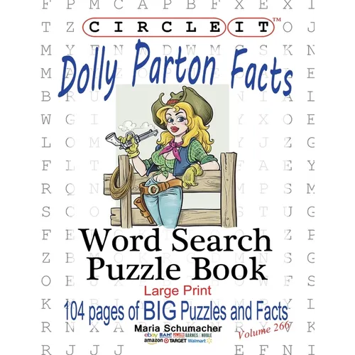 Circle It, Dolly Parton Facts, Word Search, Puzzle Book - Paperback Book