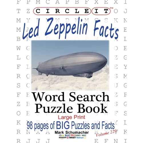Circle It, Led Zeppelin Facts, Word Search, Puzzle Book - Paperback Book