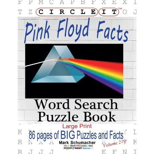 Circle It, Pink Floyd Facts, Word Search, Puzzle Book - Paperback Book