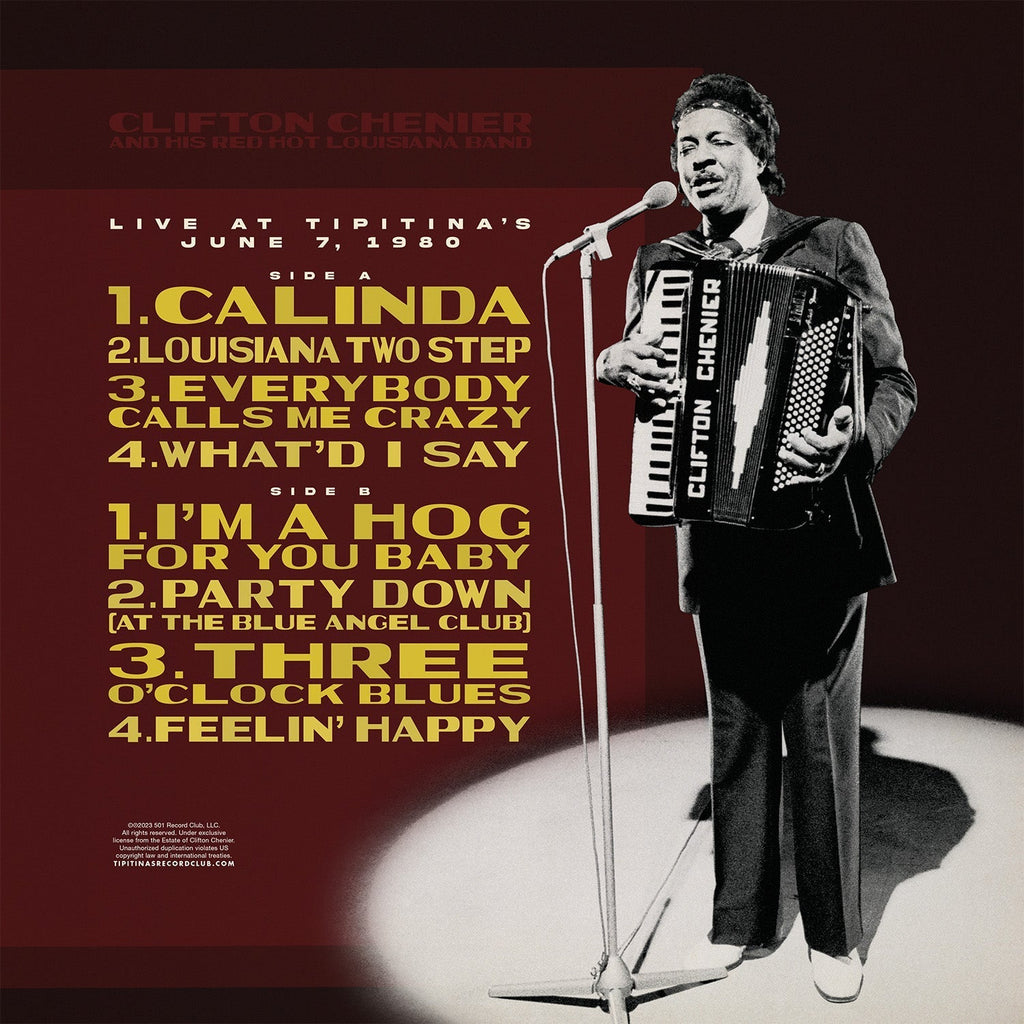Clifton Chenier – Live At Tipitina's / June 7 1980 - Rusty Marble (LP Vinyl) Vinyl Record