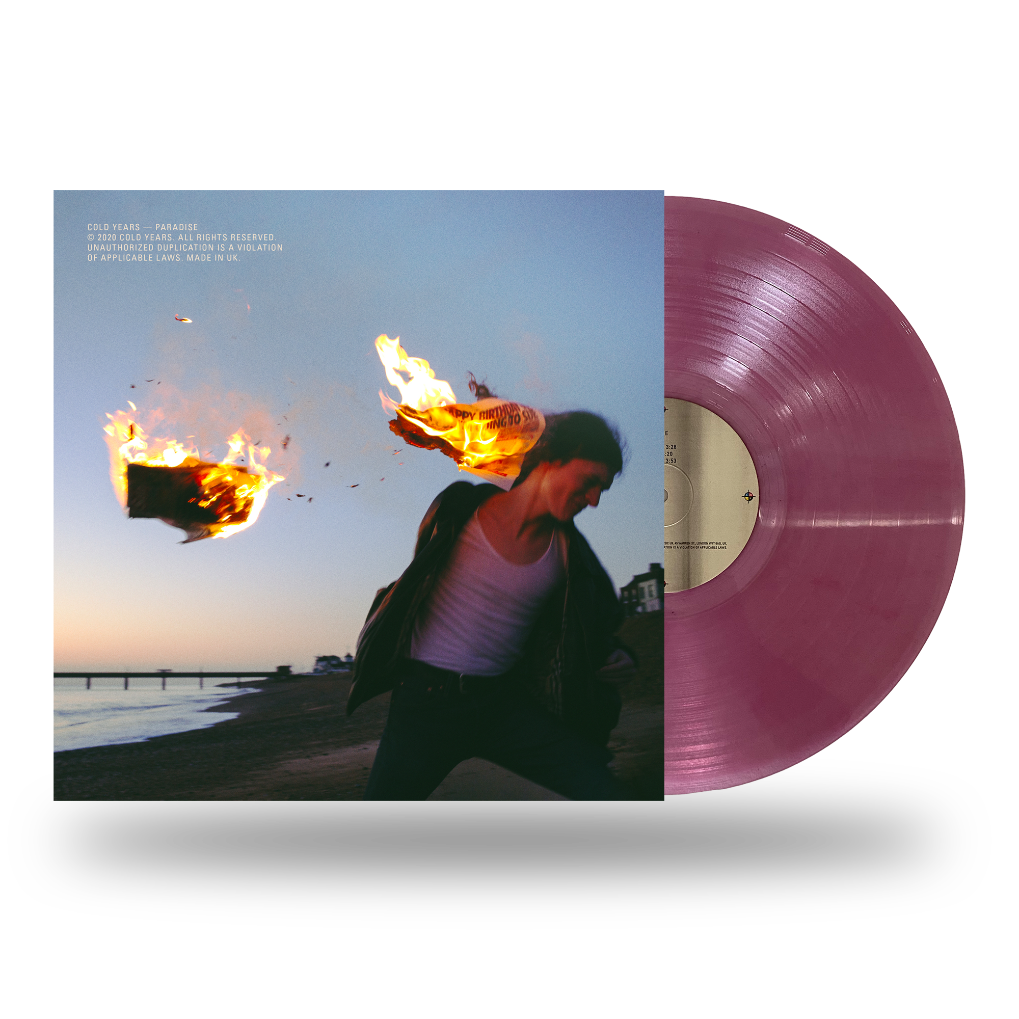 Cold Years - "Paradise" Translucent Purple LP Vinyl Record