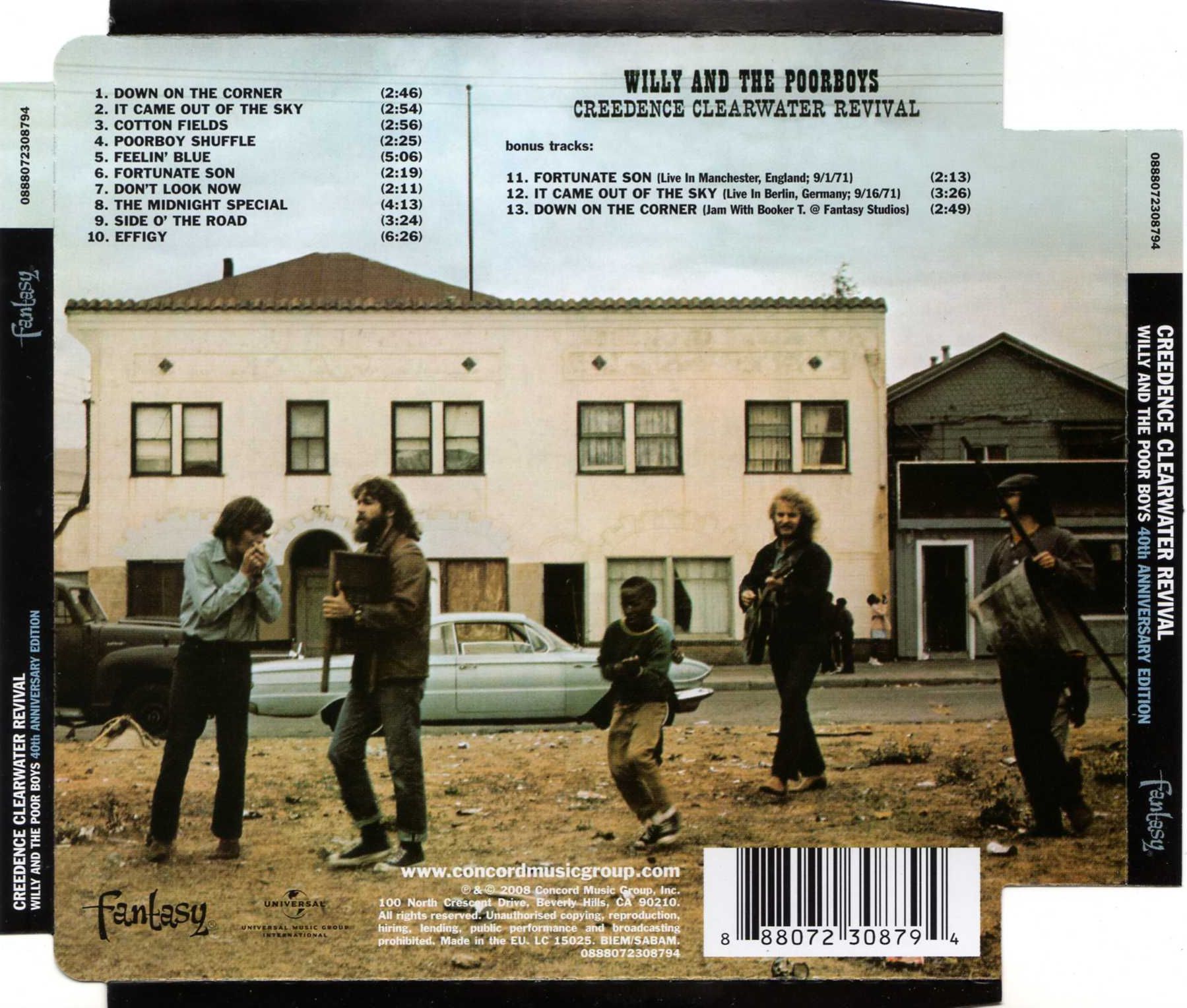 Creedence Clearwater Revival – Willy and The Poor Boys (Remastered, Bonus Tracks, Digipak CD) Music CD