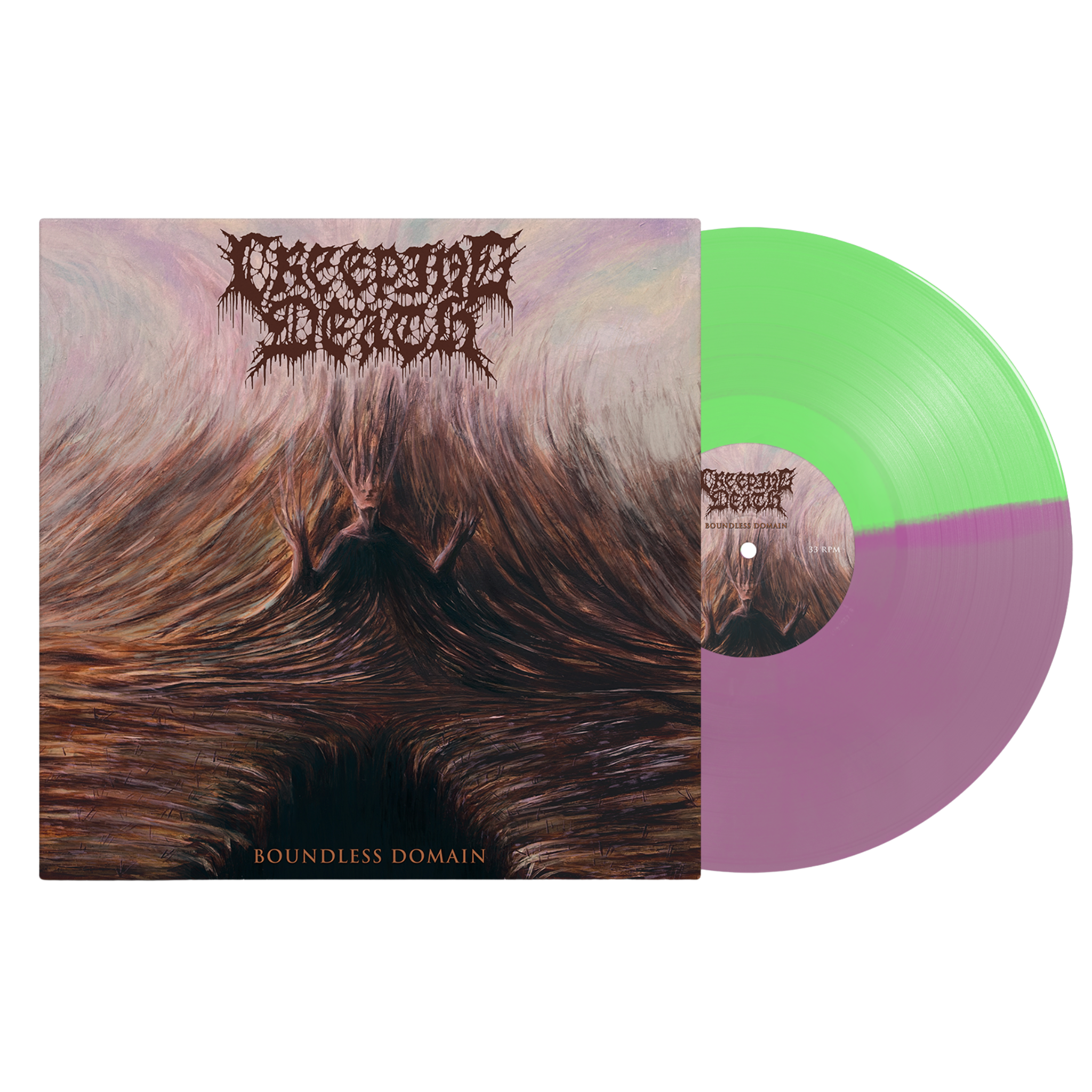 Creeping Death - Boundless Domain Half/Half Vinyl Record